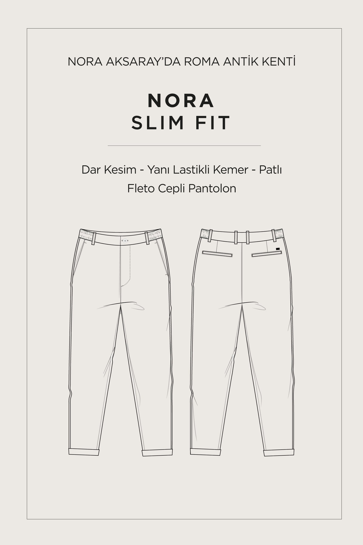 Light Grey Elastic Waist Bi-Stretch Chino Pants