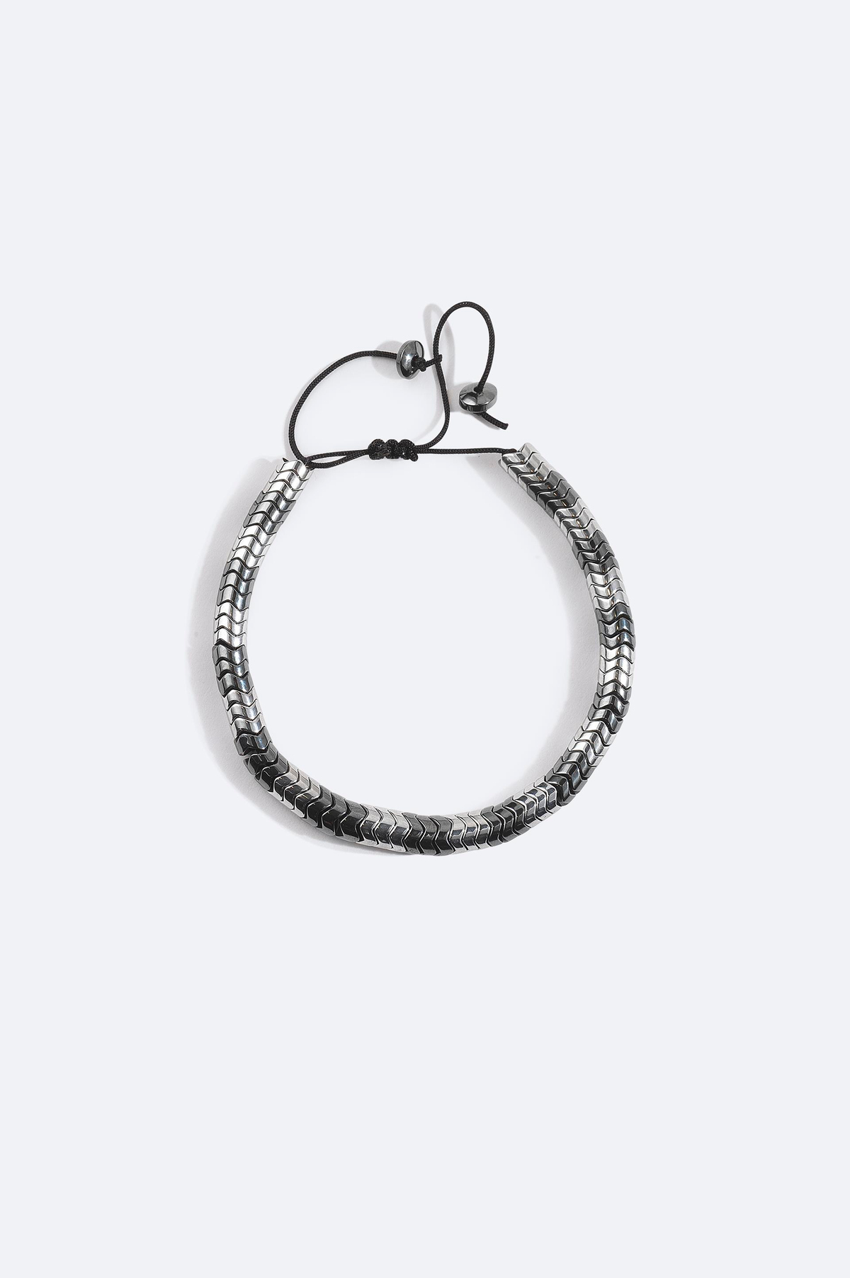 Anthracite Stone Beaded Bracelet