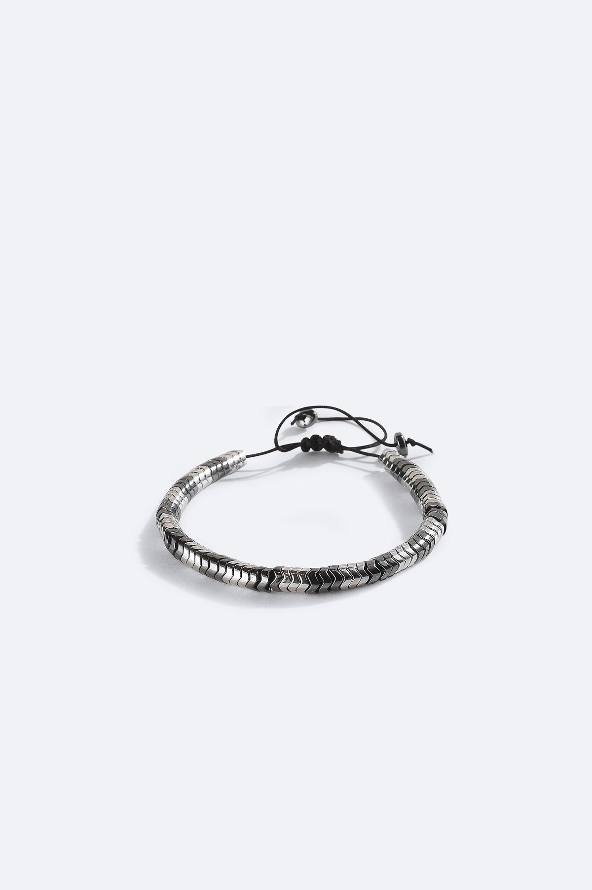 Anthracite Stone Beaded Bracelet
