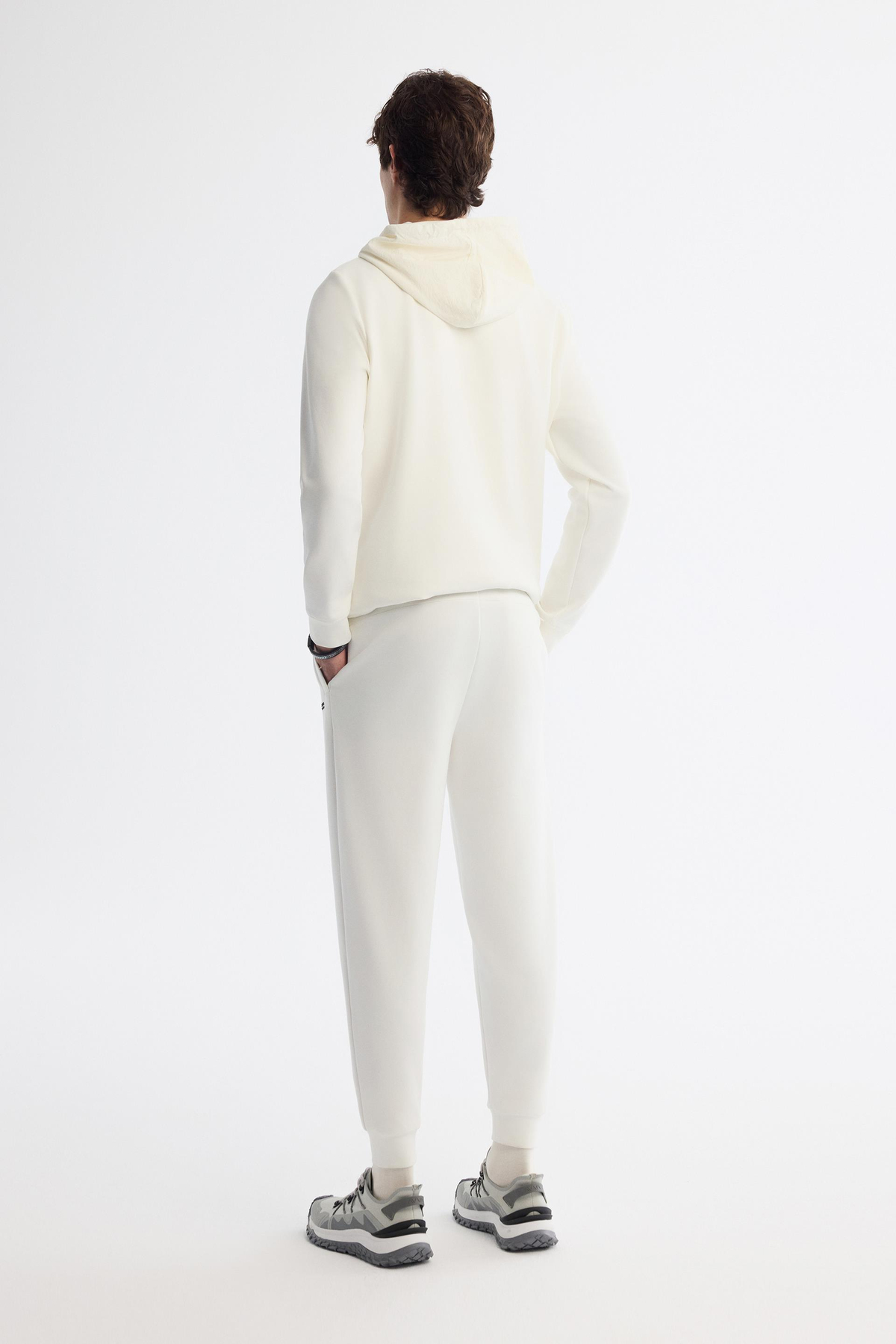 Ekru Baskılı Regular fit Jogger