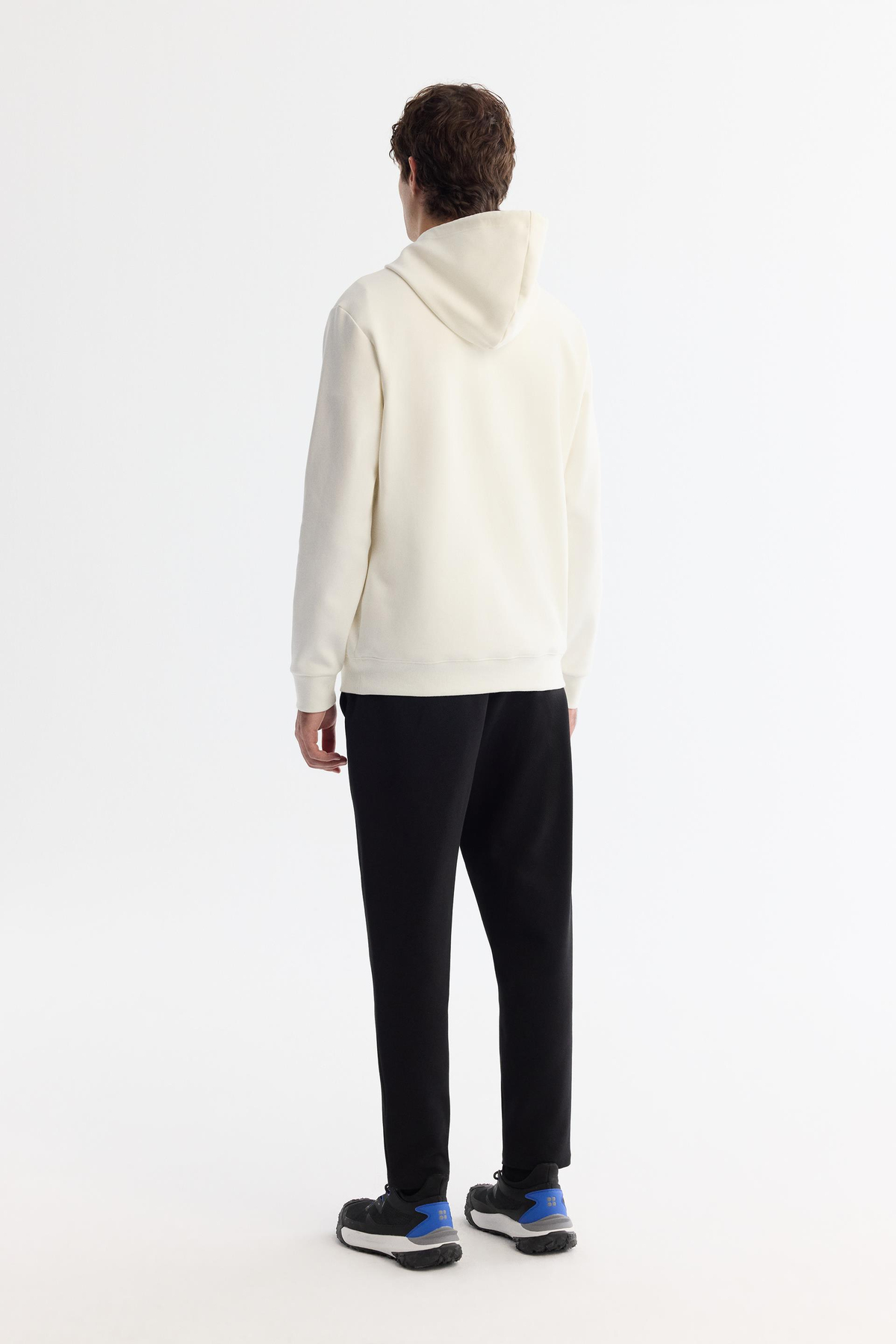 Ekru Kapüşonlu Sweatshirt