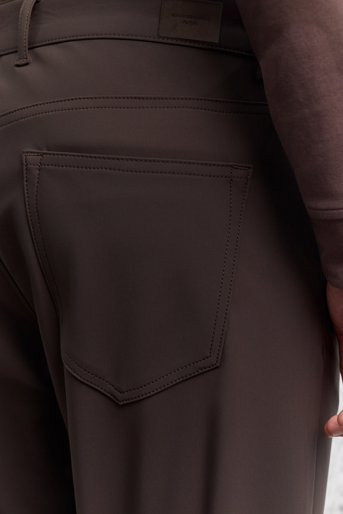 Kahve 5 Cep Teknik Comfort Slim Fit Pantolon