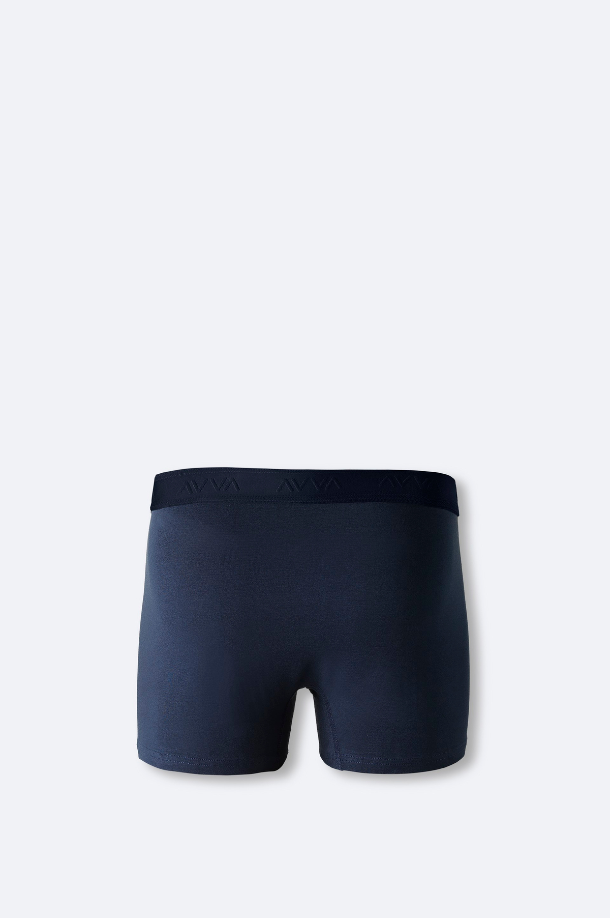 Lacivert Basic Pamuklu Tekli Boxer