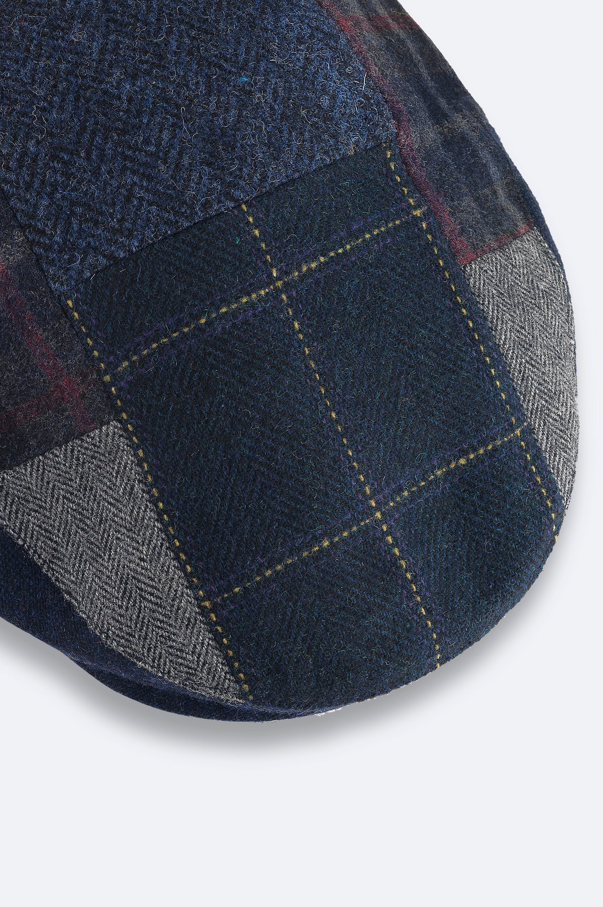Lacivert Patchwork Şapka