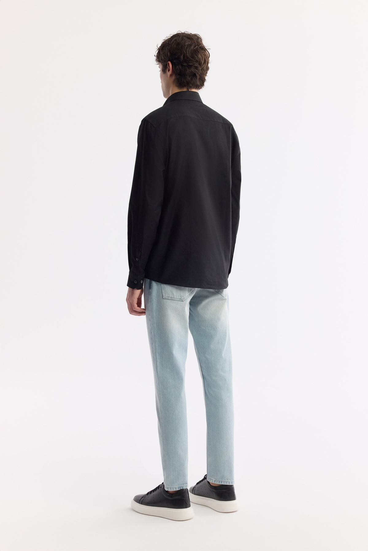 Black 100% Cotton Oxford Shirt
