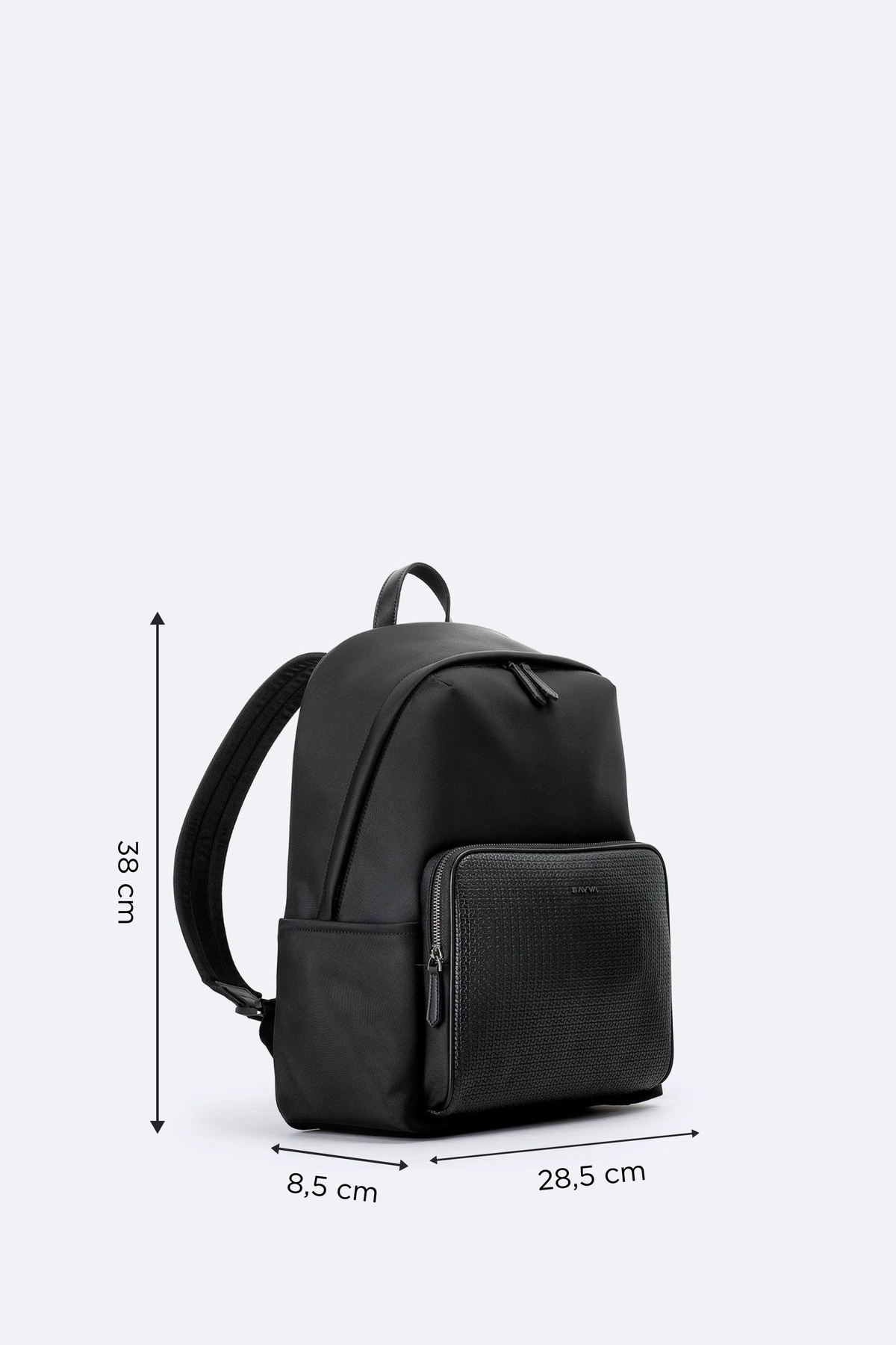 Black Leather Backpack