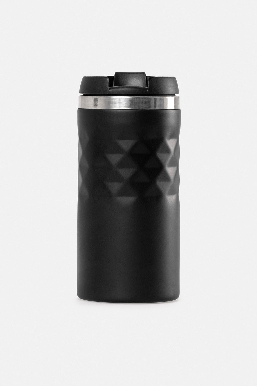 Siyah Paslanmaz %100 Çelik Termos 300 ML