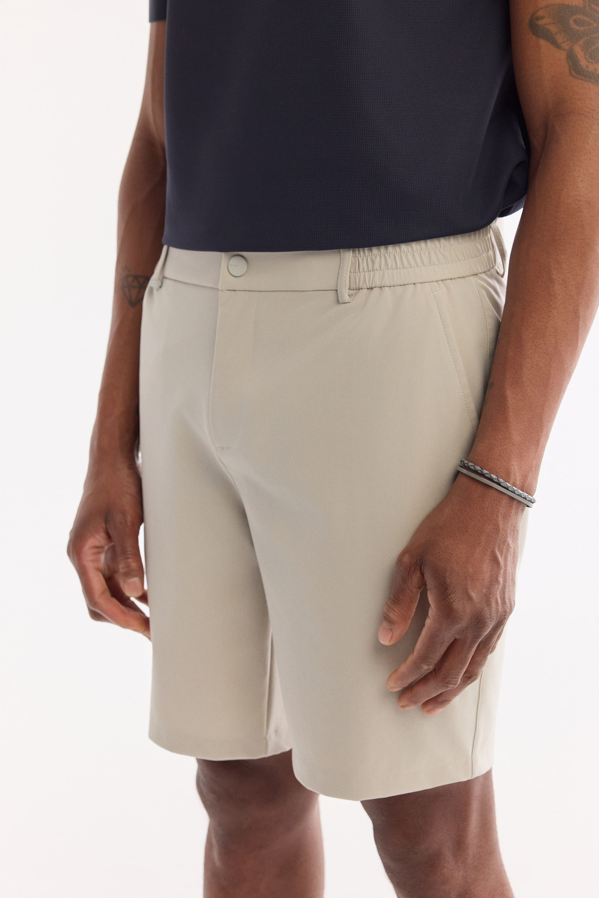 Taş Yanı Lastikli Teknik Kumaş Olympus Relaxed Fit Şort