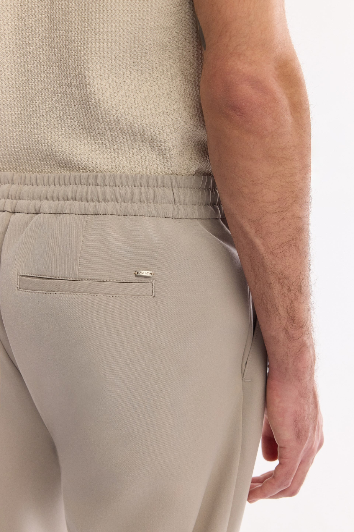 Taş Yumuşak Tuşeli Beli Full Lastikli Relaxed Fit Pantolon