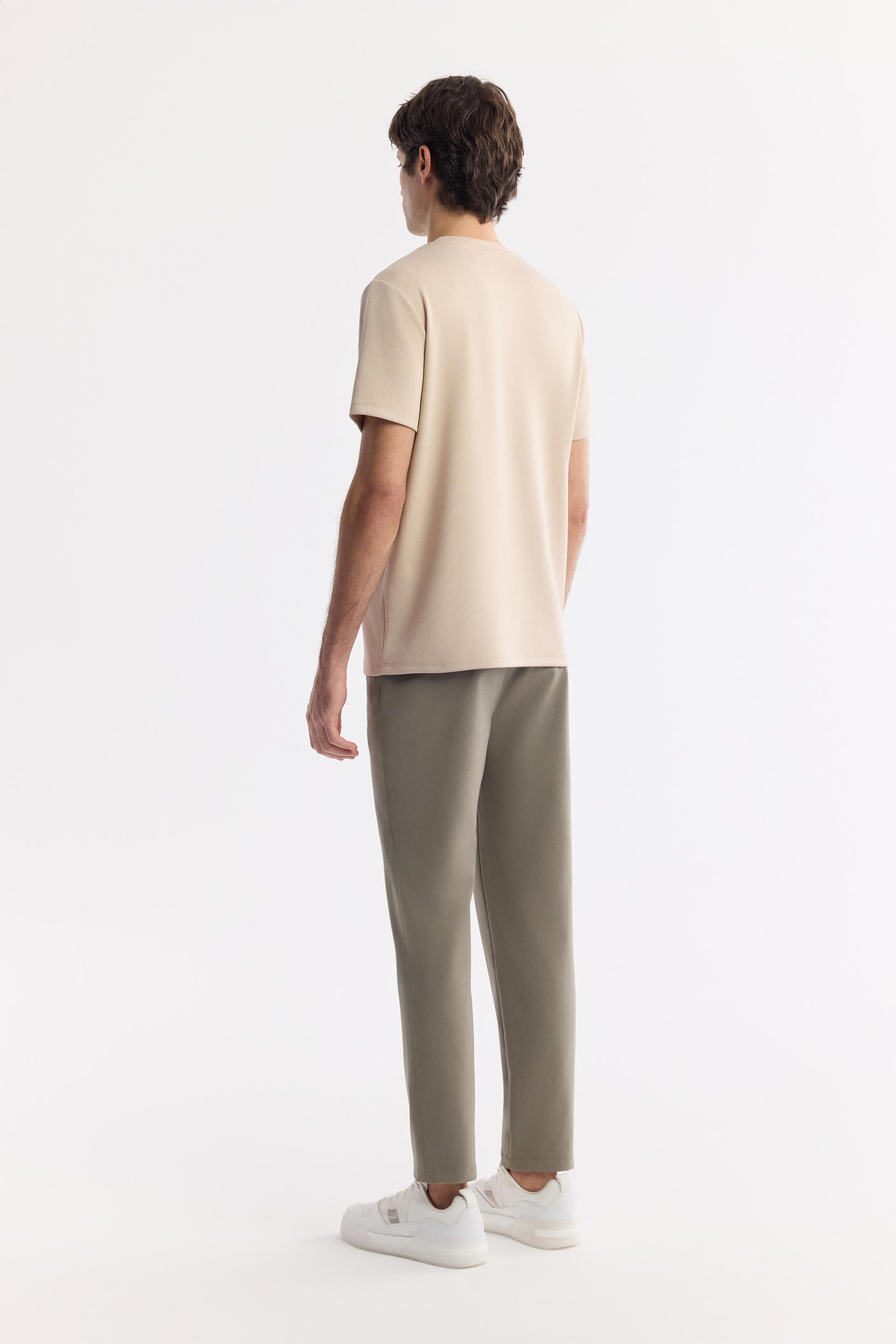 Vizon Baskılı Bisiklet Yaka İnterlok T-Shirt