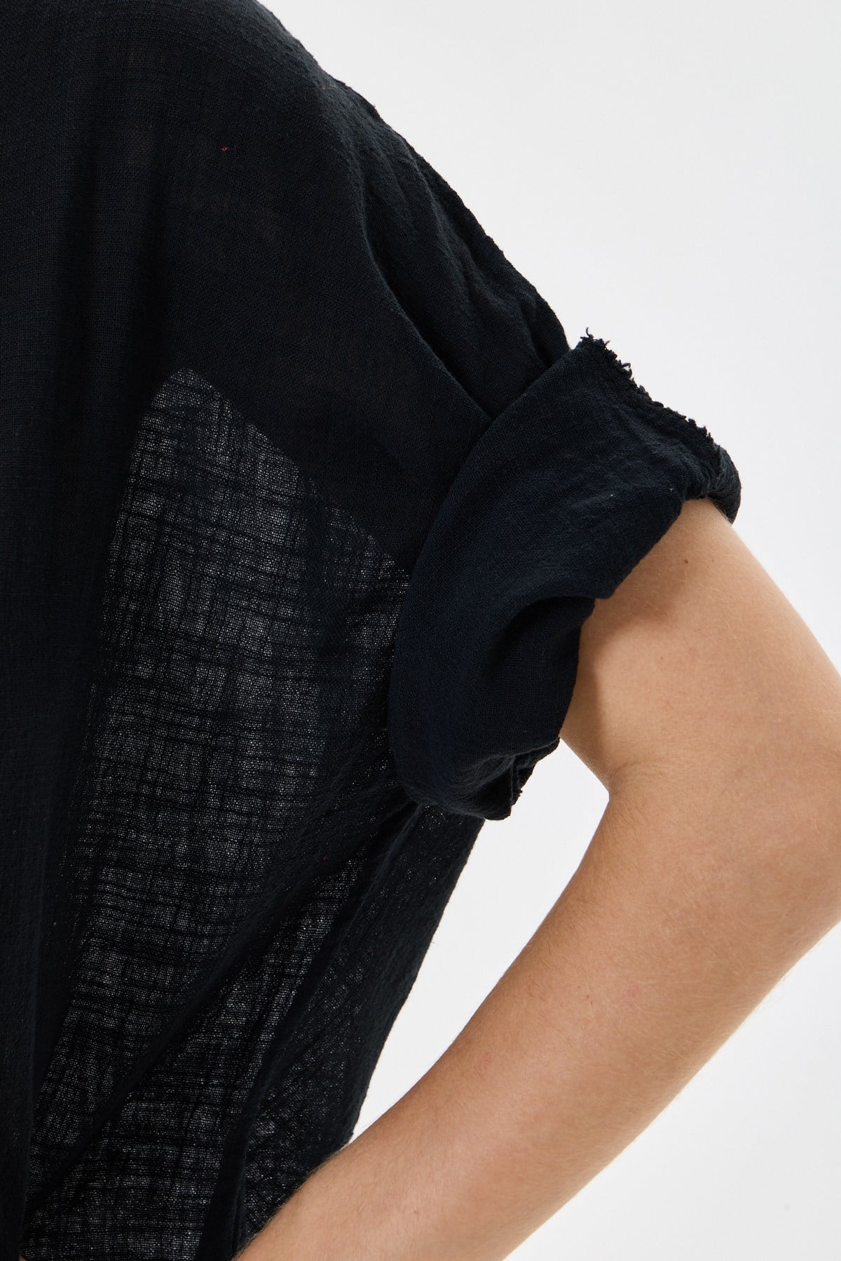 İtalyan Kolyeli Oversize Bluz 40 - 44 Beden