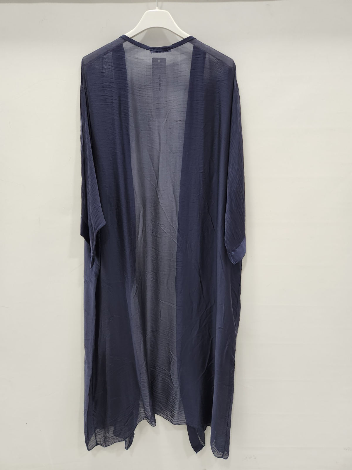 Kadın Lacivert İtalyan Uzun İpek Kaftan