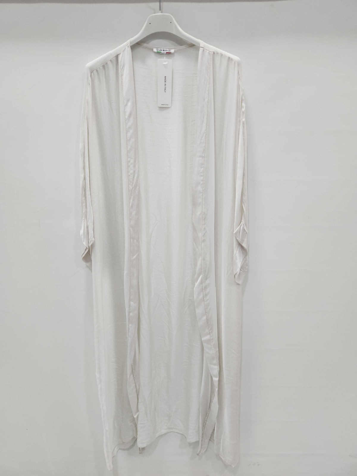 Kadın Bej İtalyan Uzun İpek Kaftan
