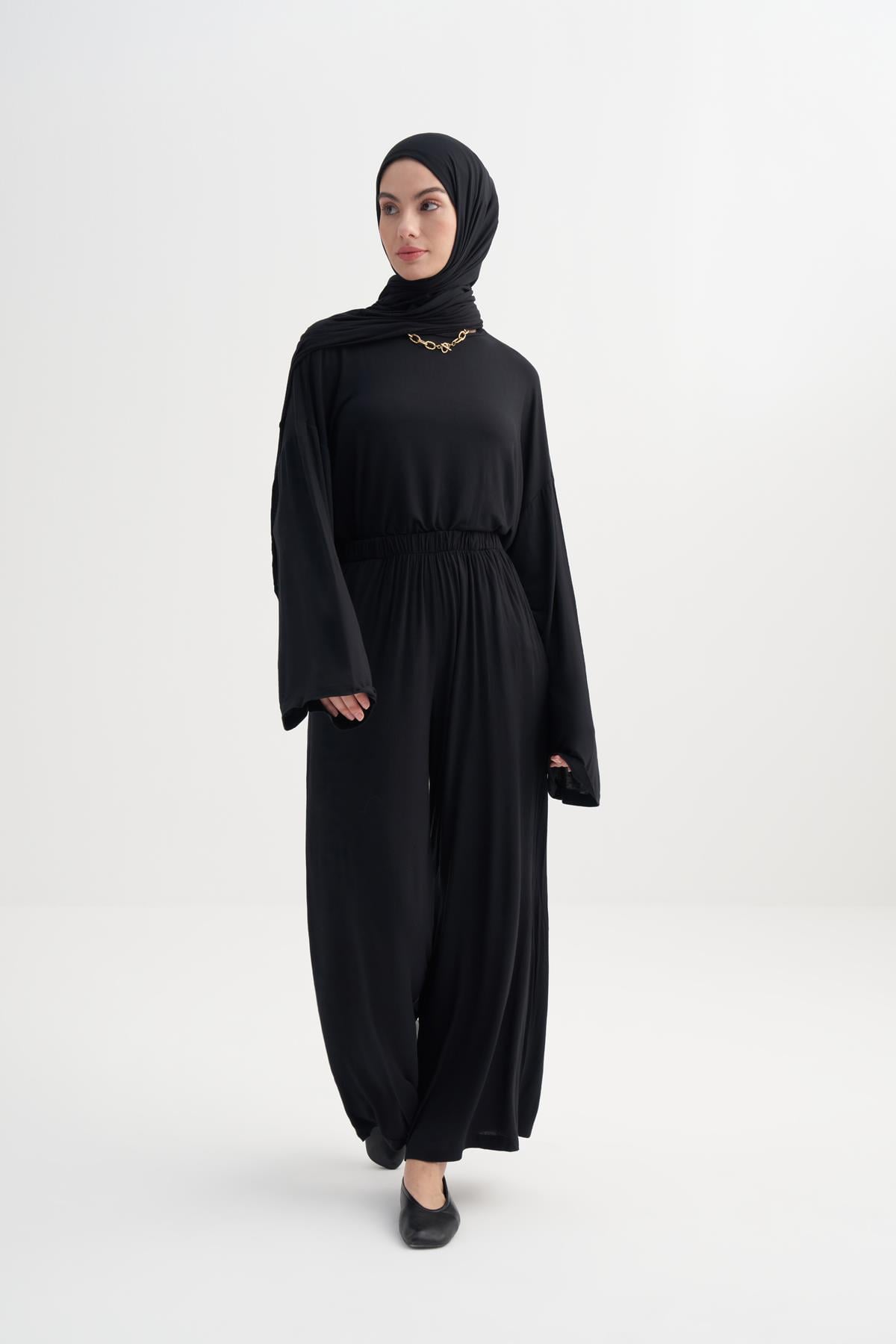Micro Modal Pantolon Siyah