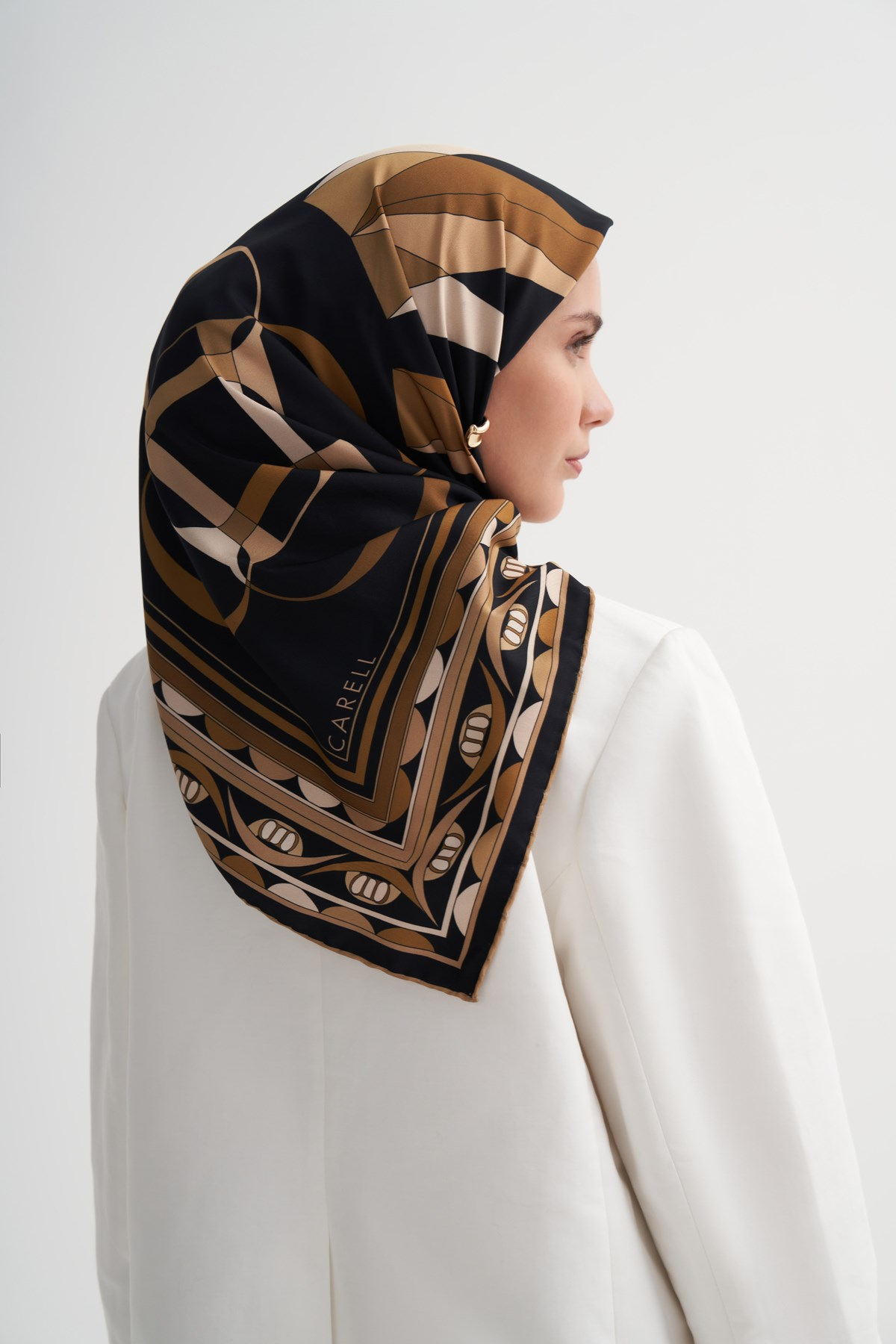 Radiant Gold Twill Eşarp