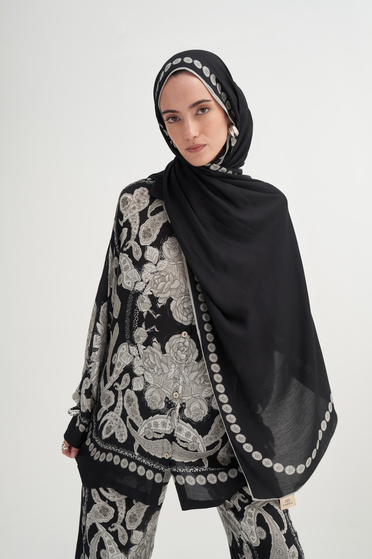 Noor Floş Şal Siyah