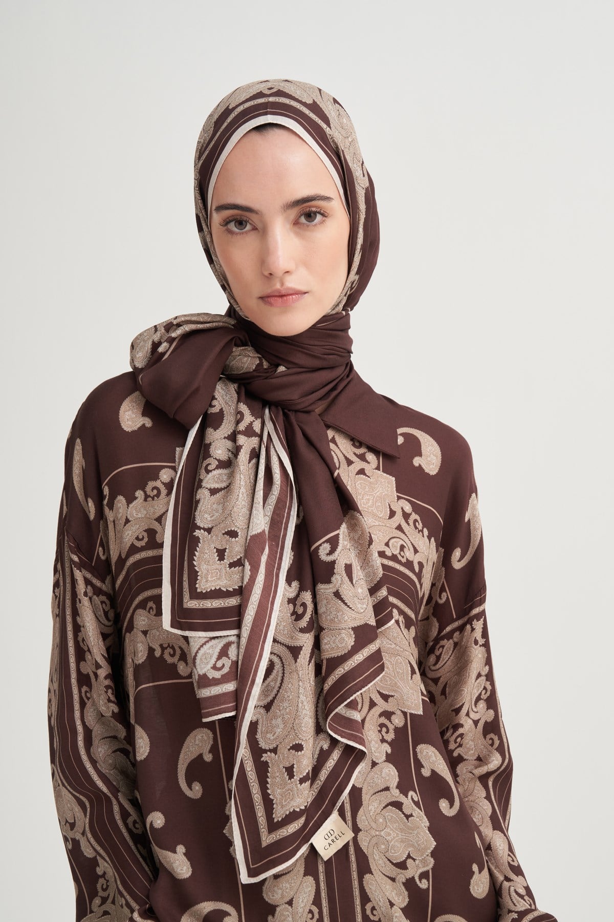 Regal Floş Şal Kahve