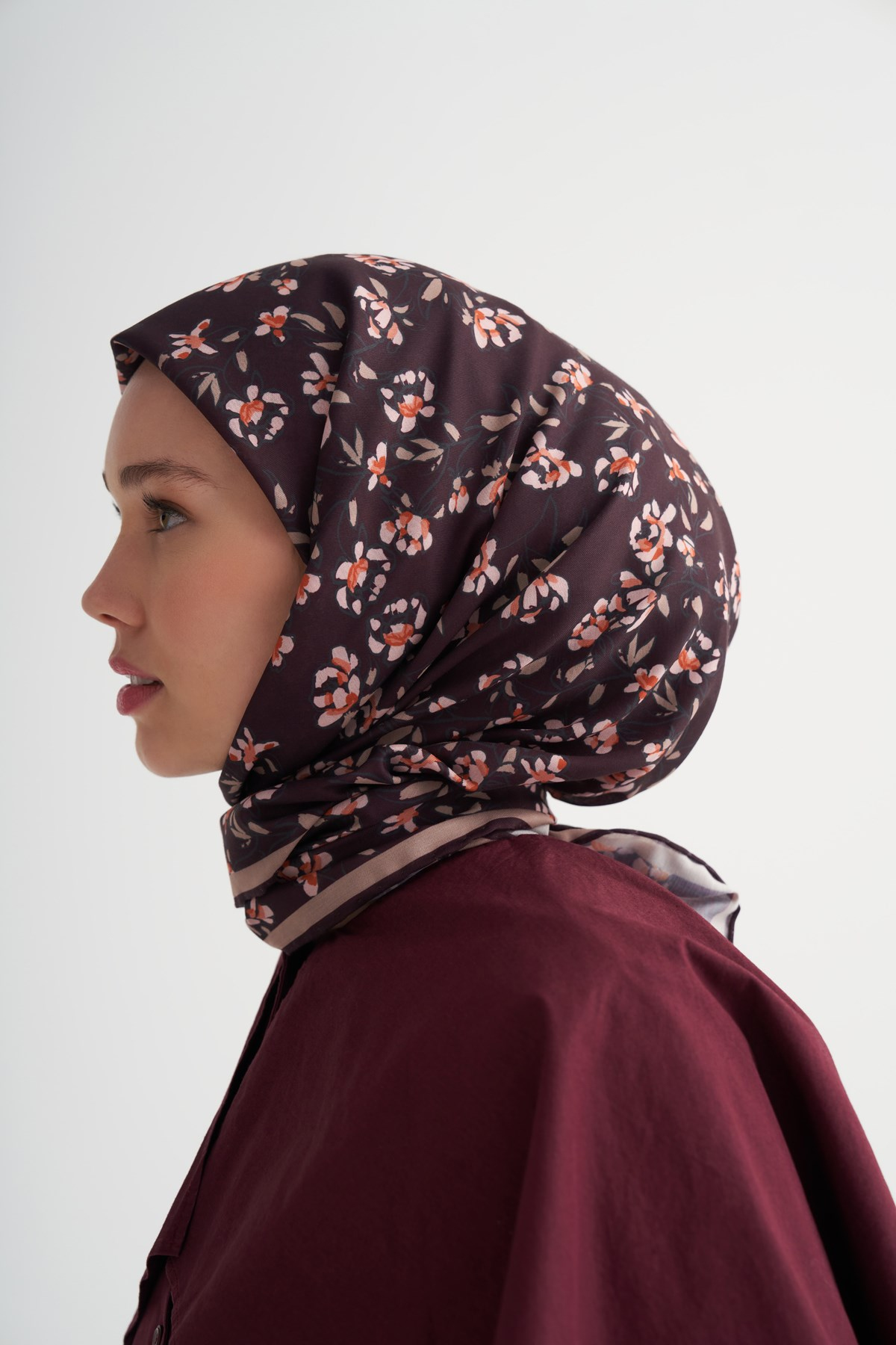 Florina Soft Eşarp Bordo