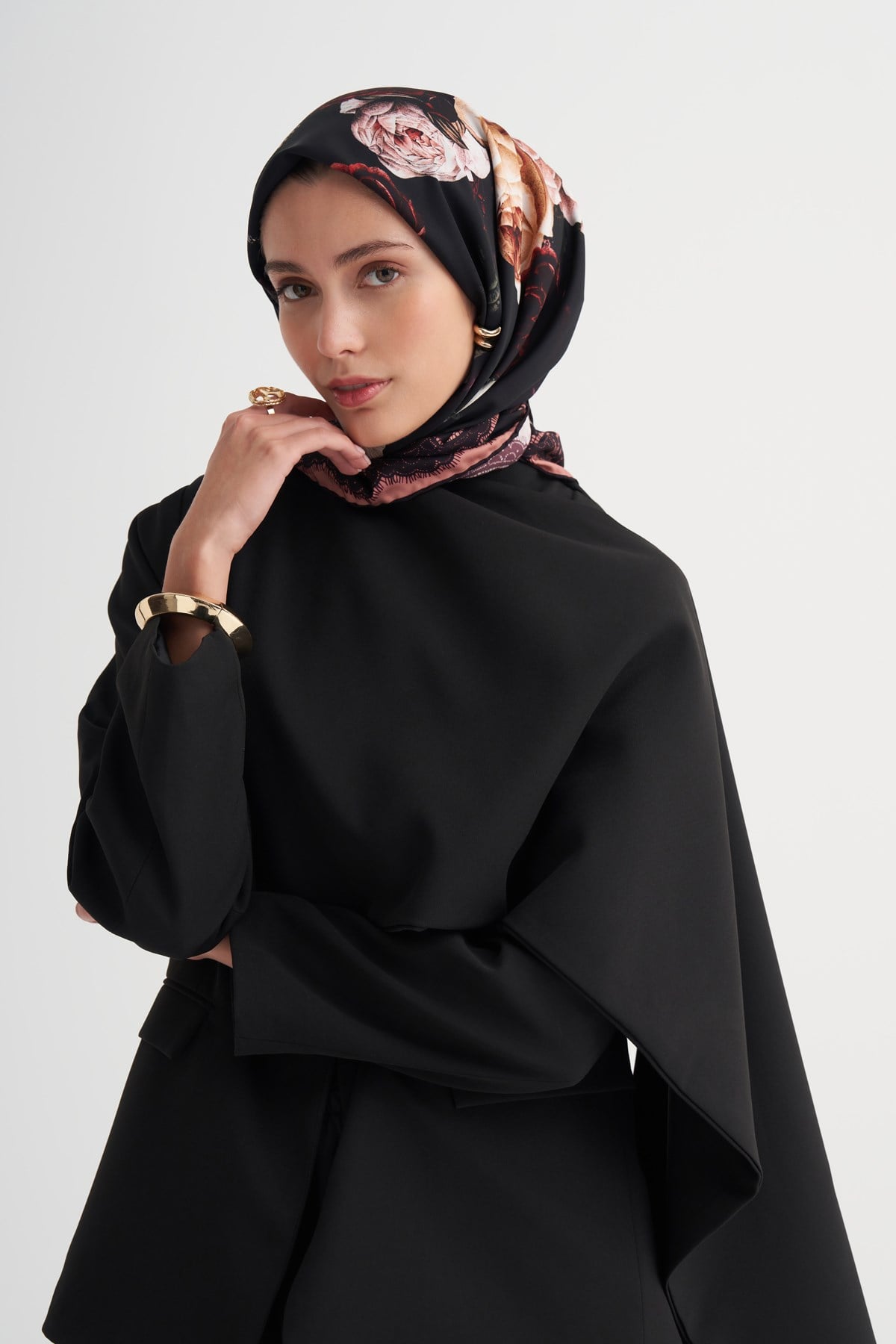 Rosalia Bordo Twill Eşarp