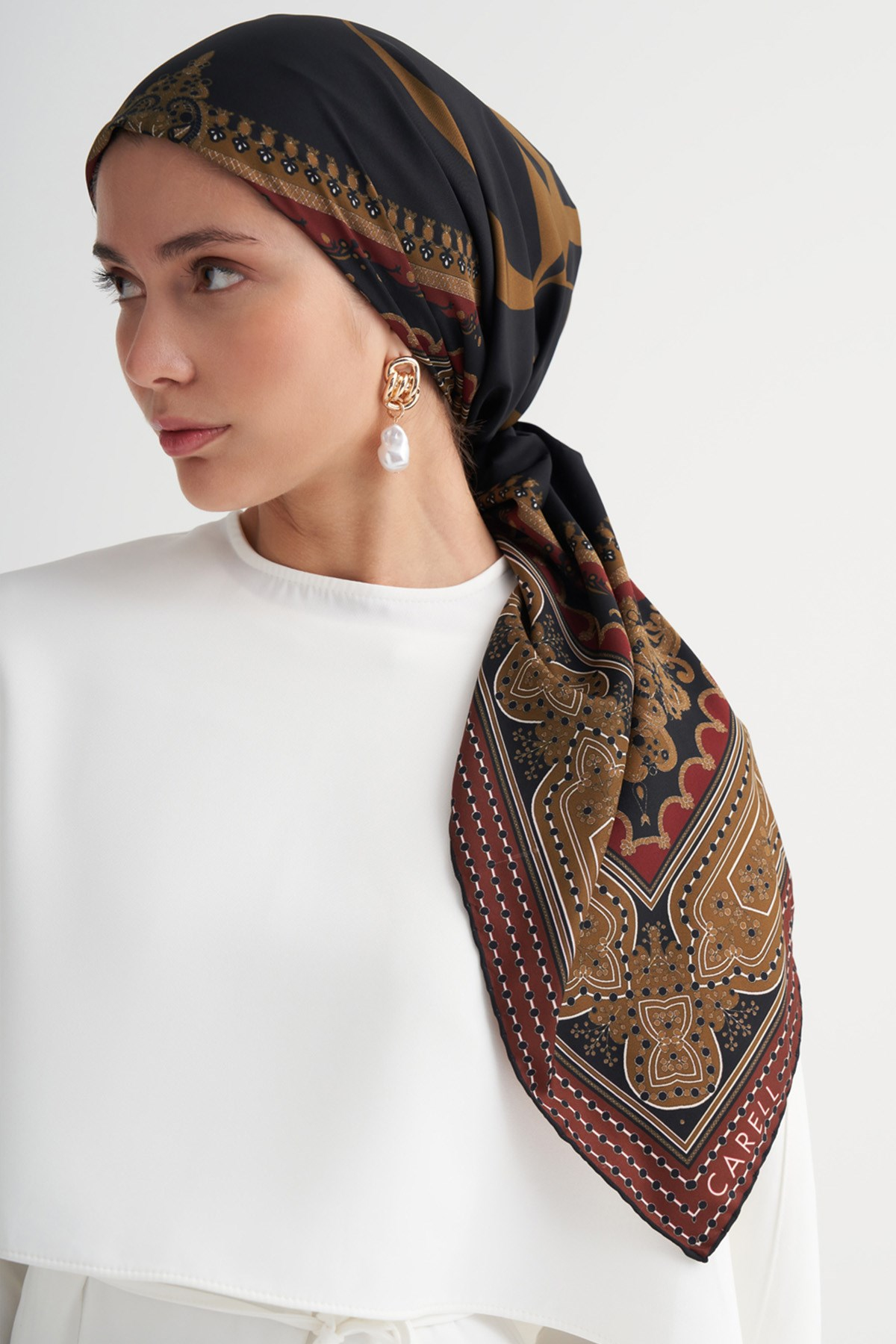 Legacy Siyah Twill Eşarp