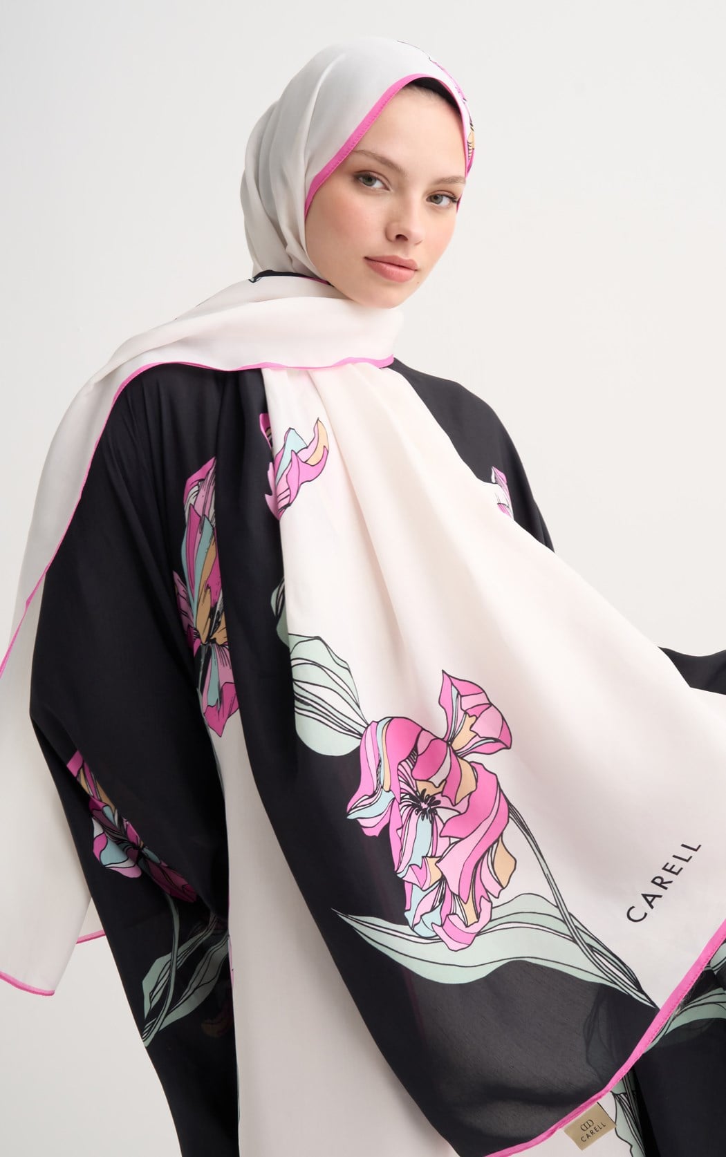 Mirelle Floş Şal Siyah