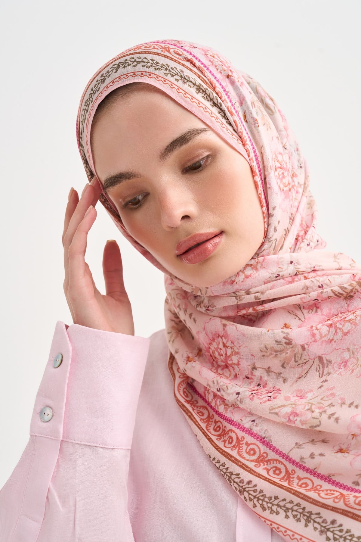 Mirelle Aria Viskon Şal Pembe