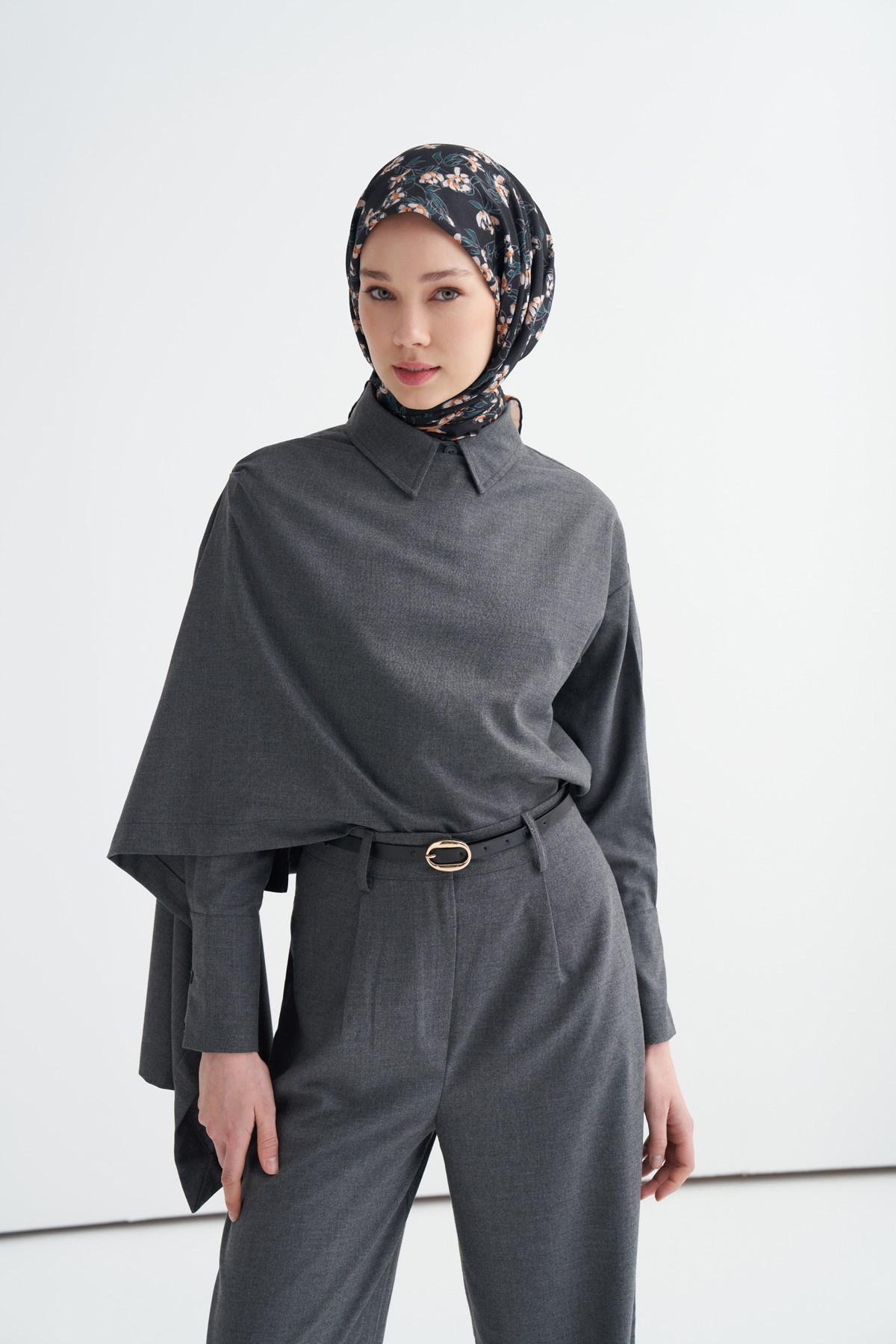 Florina Soft Eşarp Siyah