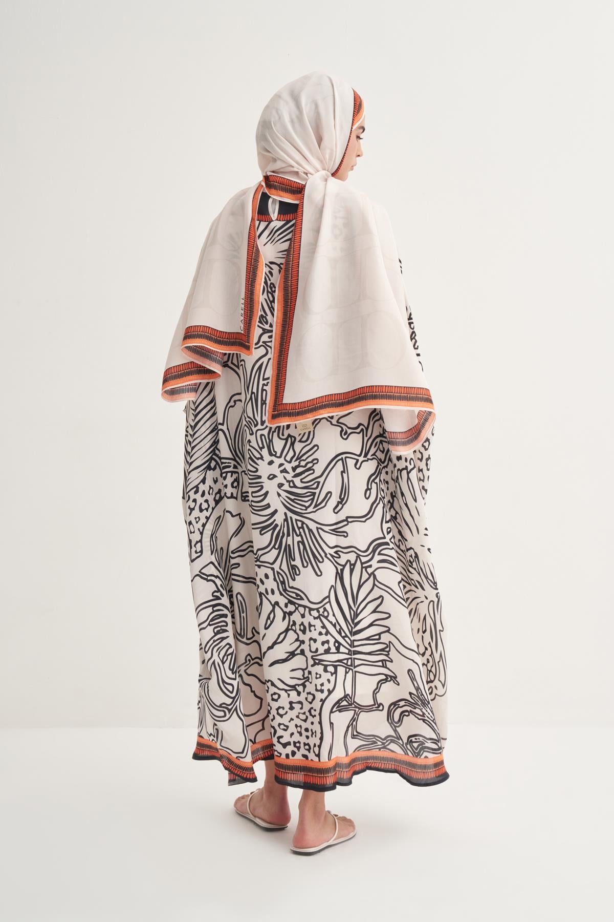 Side Floş Kaftan Krem