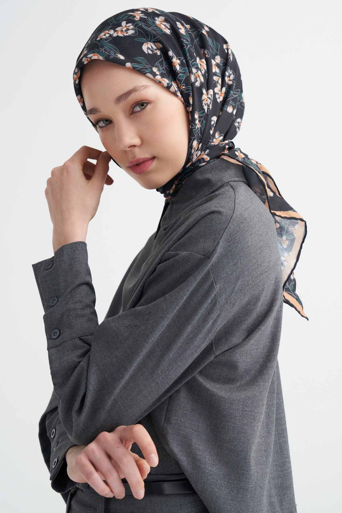 Florina Soft Eşarp Siyah