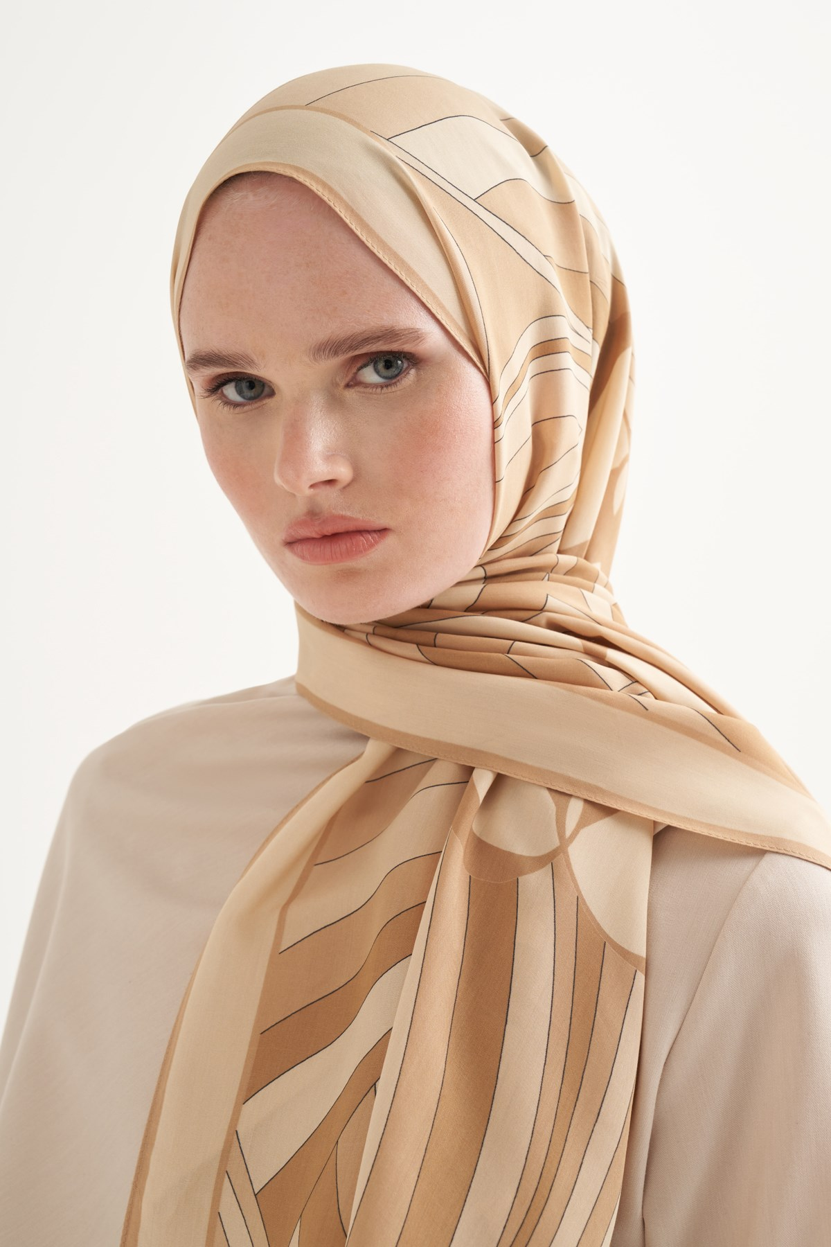 Morina Floş Şal Camel