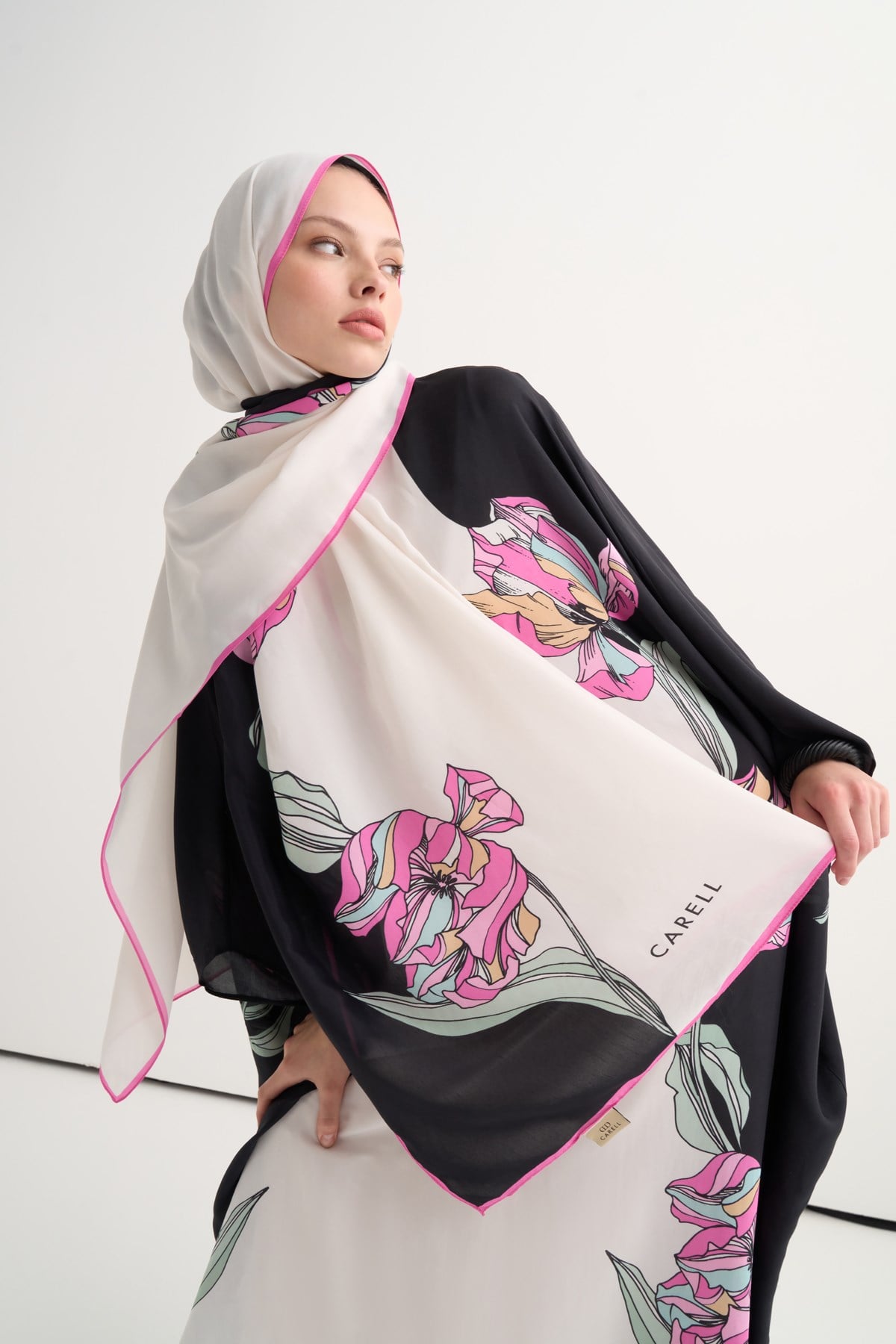 Mirelle Floş Şal Siyah