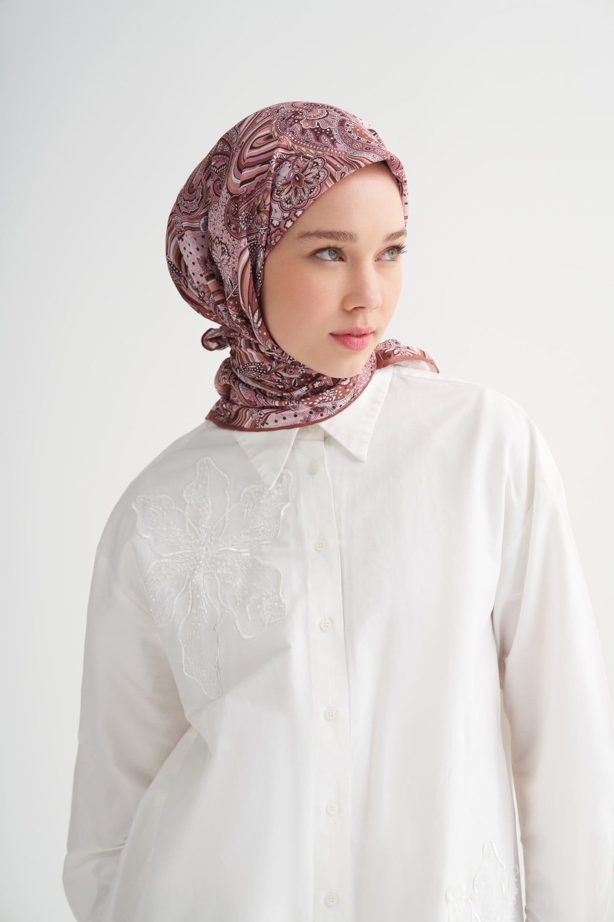 Nerissa Soft Eşarp Pudra