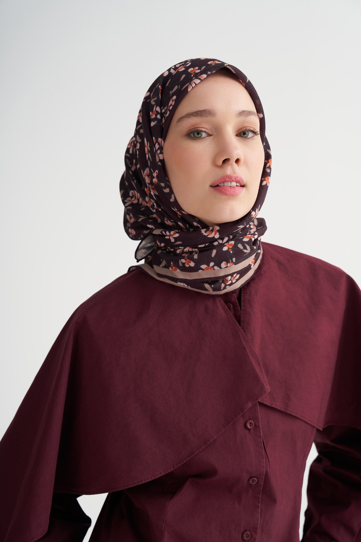 Florina Soft Eşarp Bordo