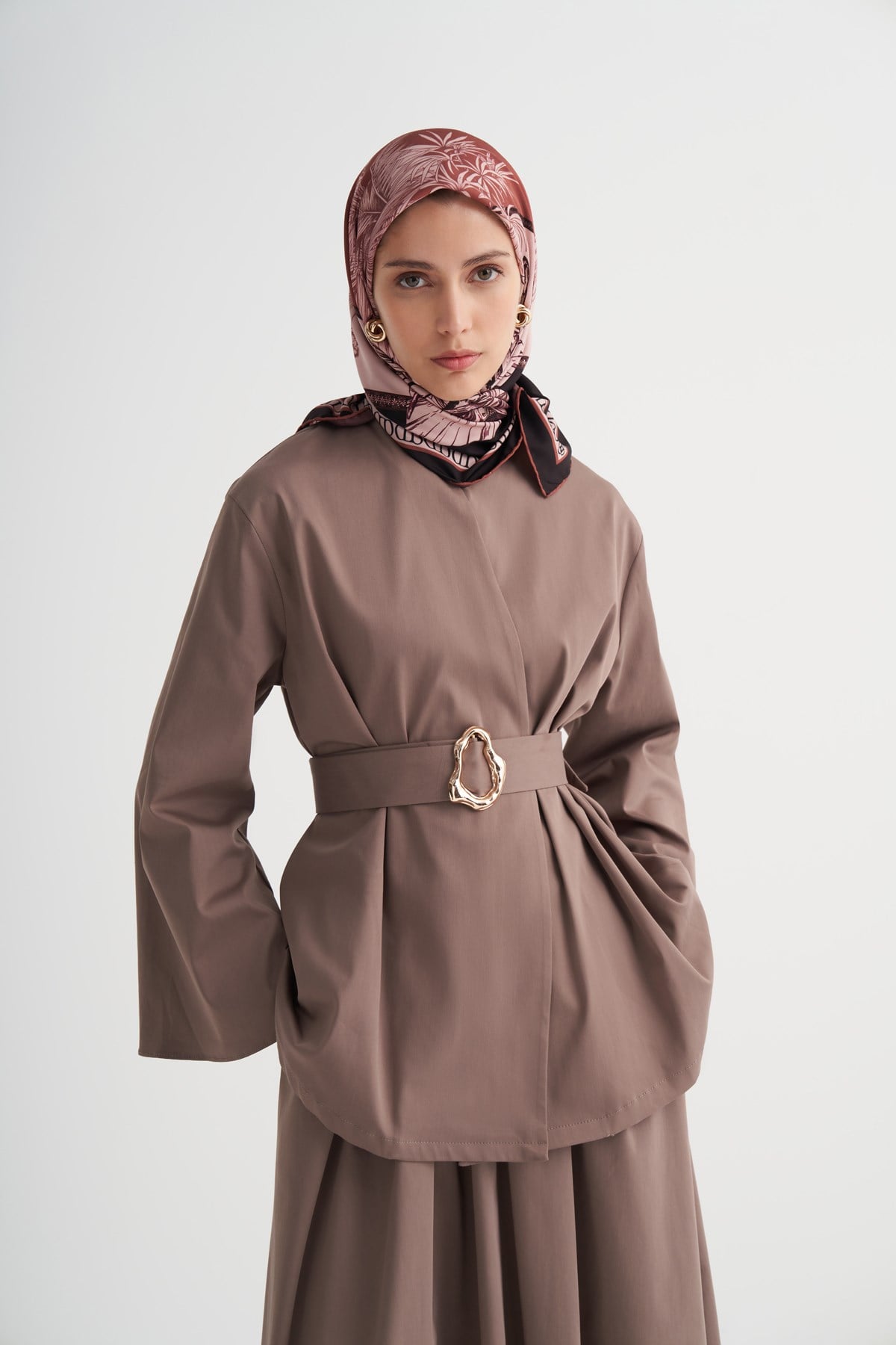 Botinica Bordo Twill Eşarp
