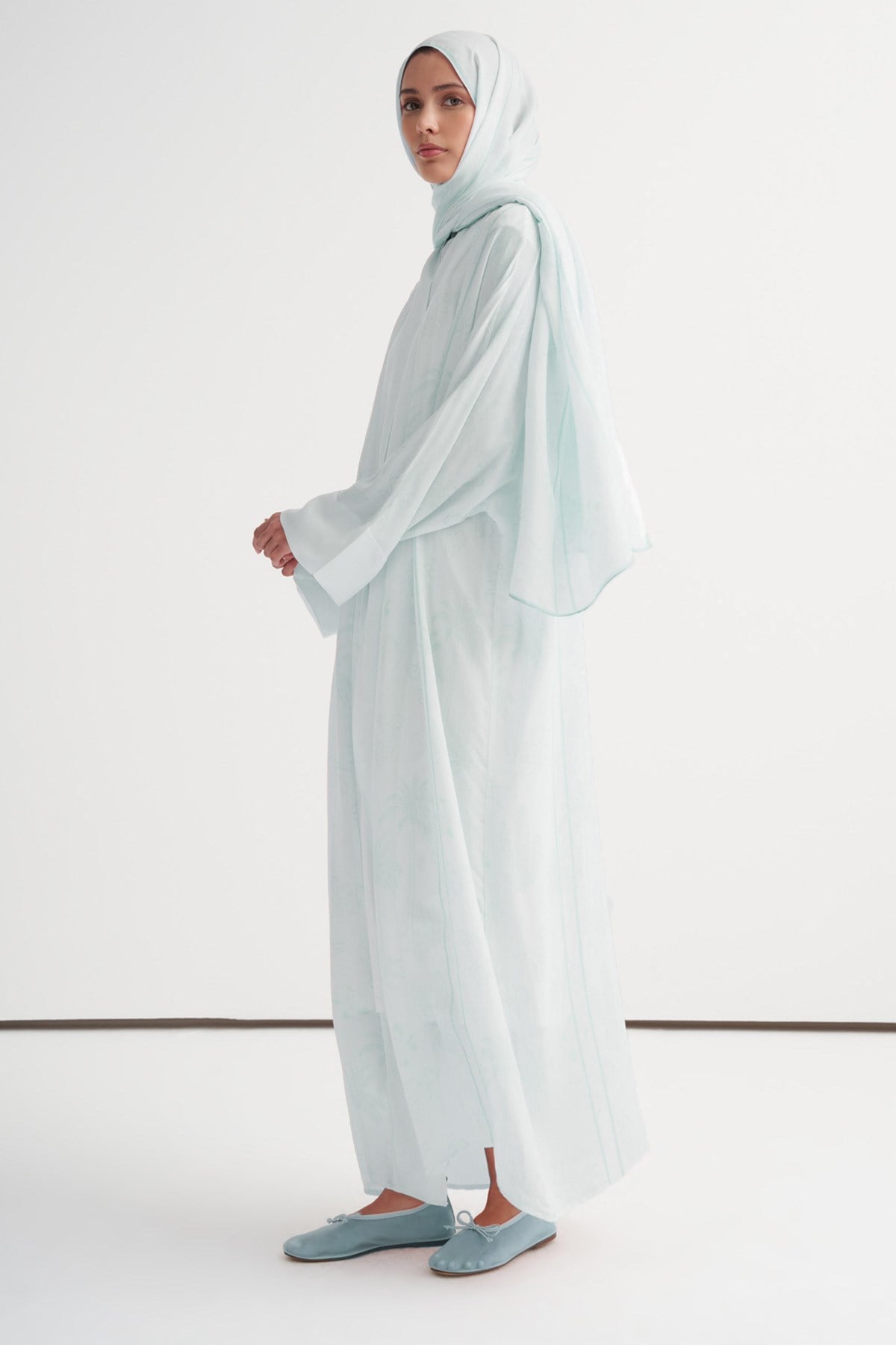Mania Floş Abaya Mavi