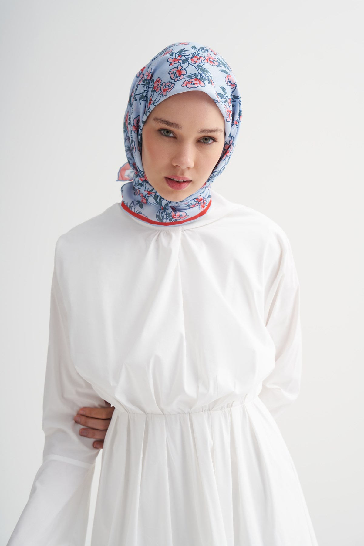 Florina Soft Eşarp Mavi