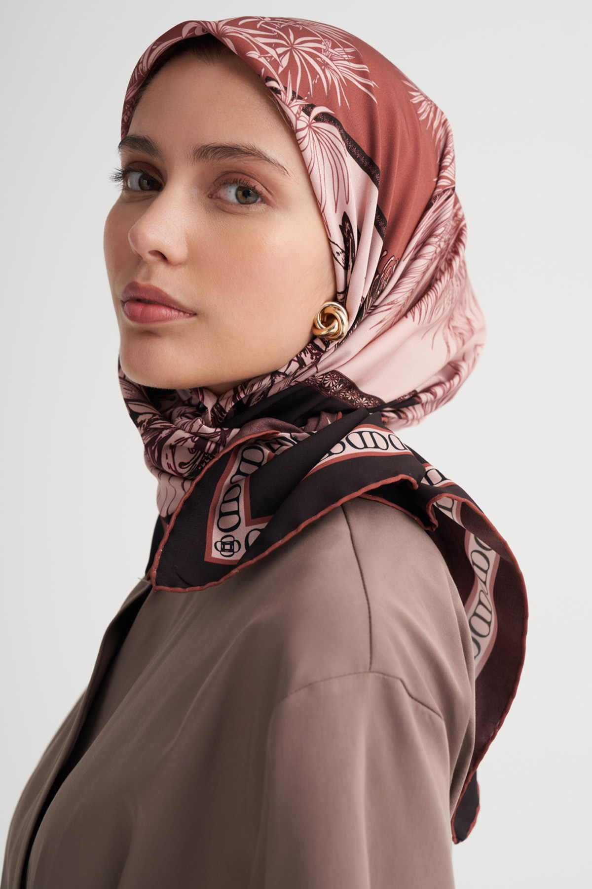 Botinica Bordo Twill Eşarp