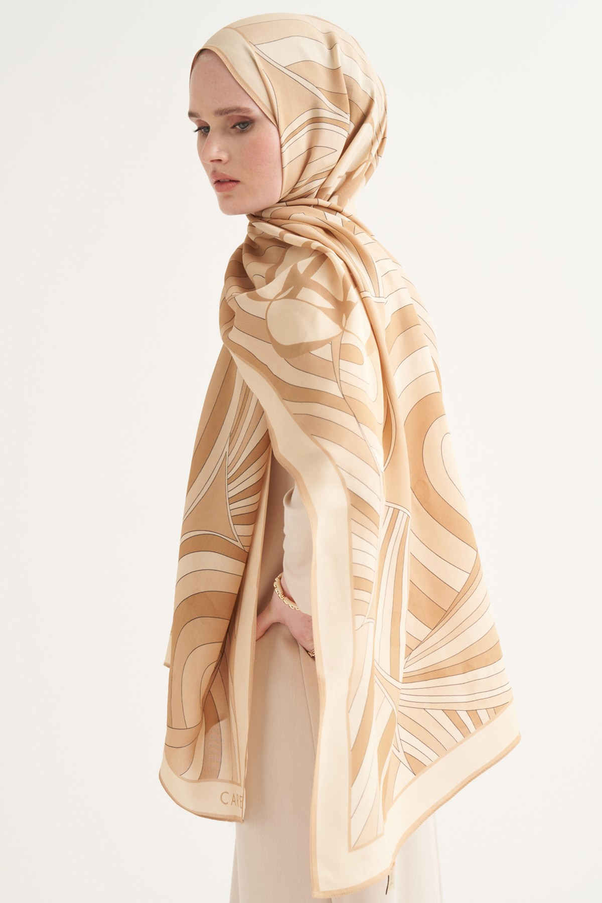 Morina Floş Şal Camel