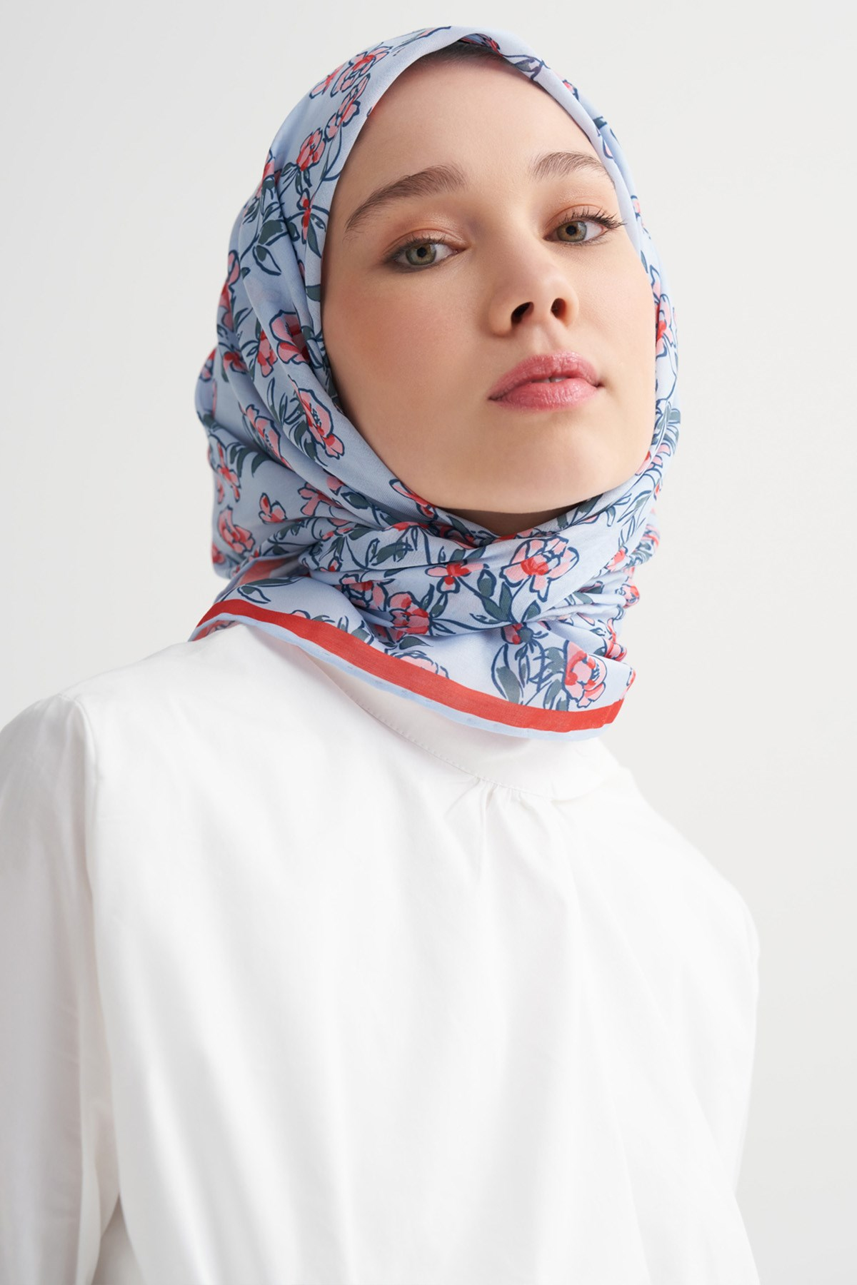 Florina Soft Eşarp Mavi