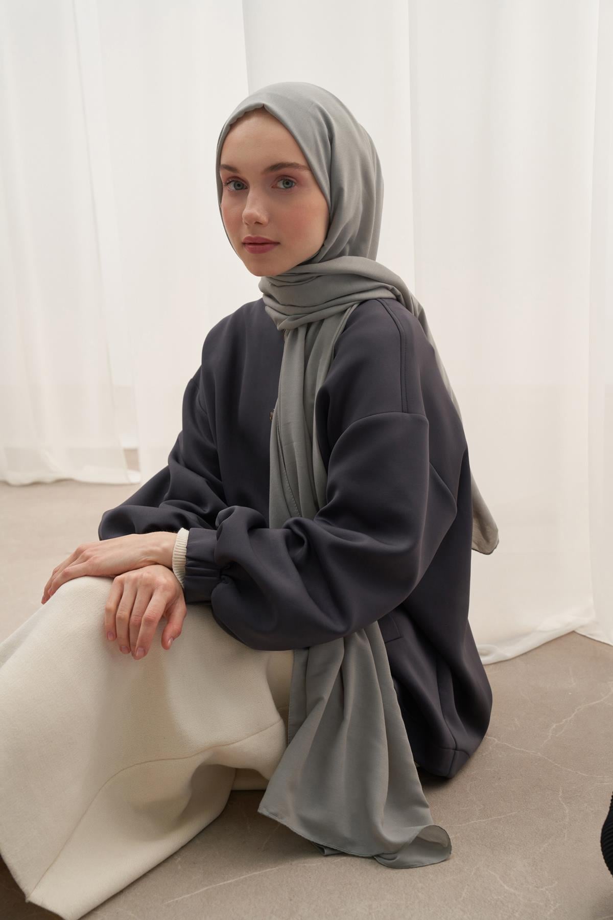 Compact Soft Şal Açık Gri