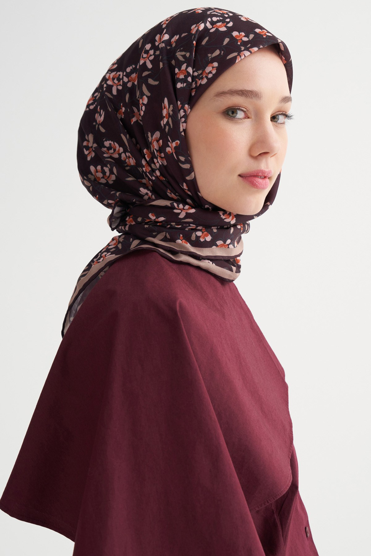 Florina Soft Eşarp Bordo
