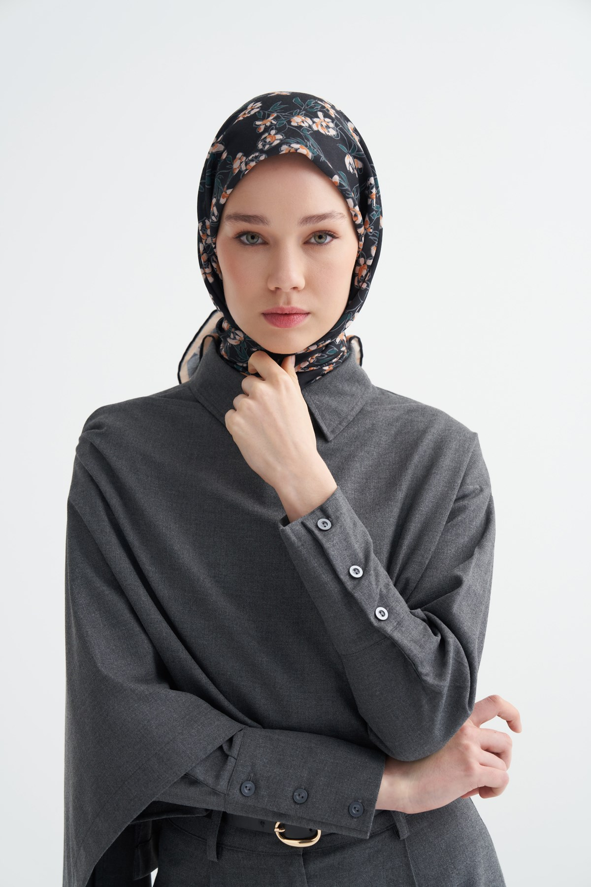 Florina Soft Eşarp Siyah
