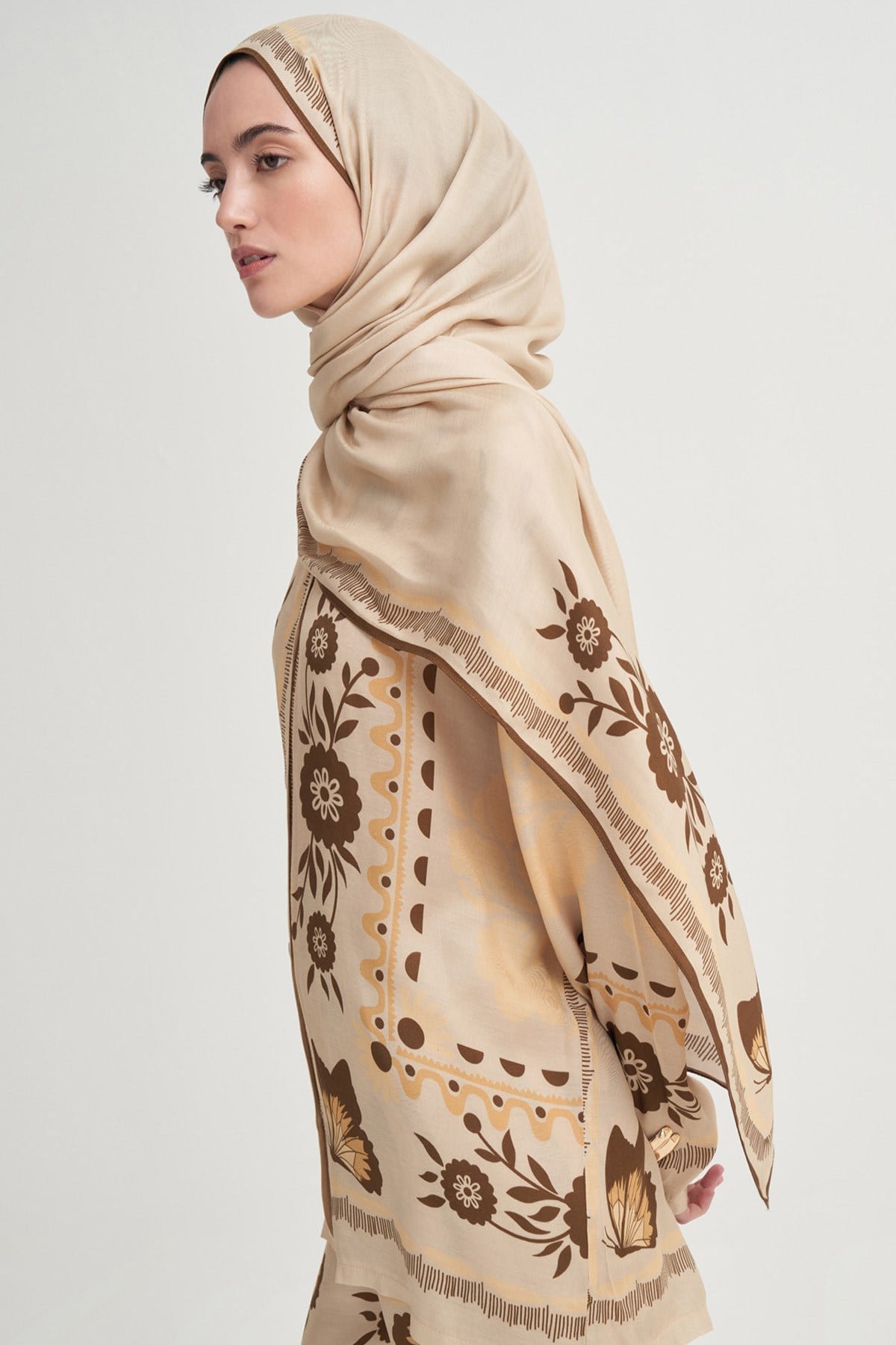 Velvet Floş Şal Sarı