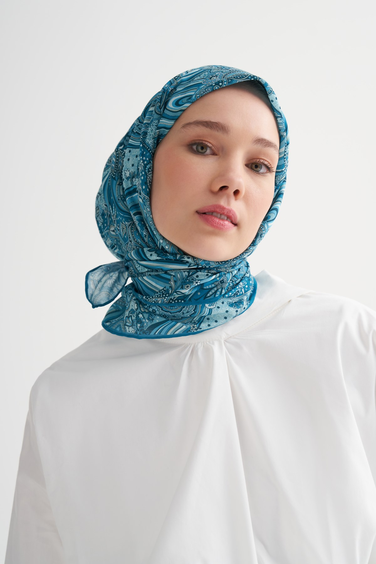 Nerissa Soft Eşarp Turkuaz