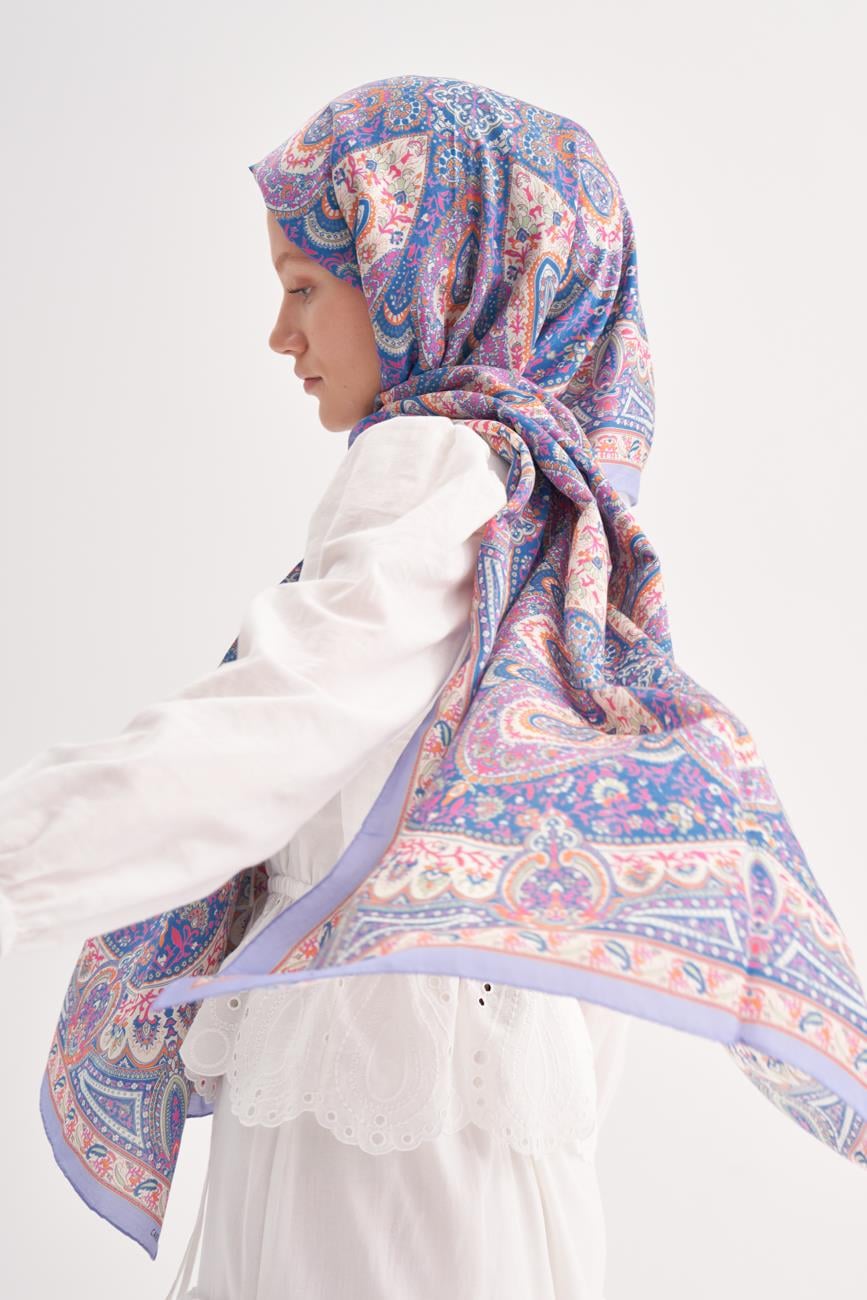 Harmony Lila Comfy İpek Şal