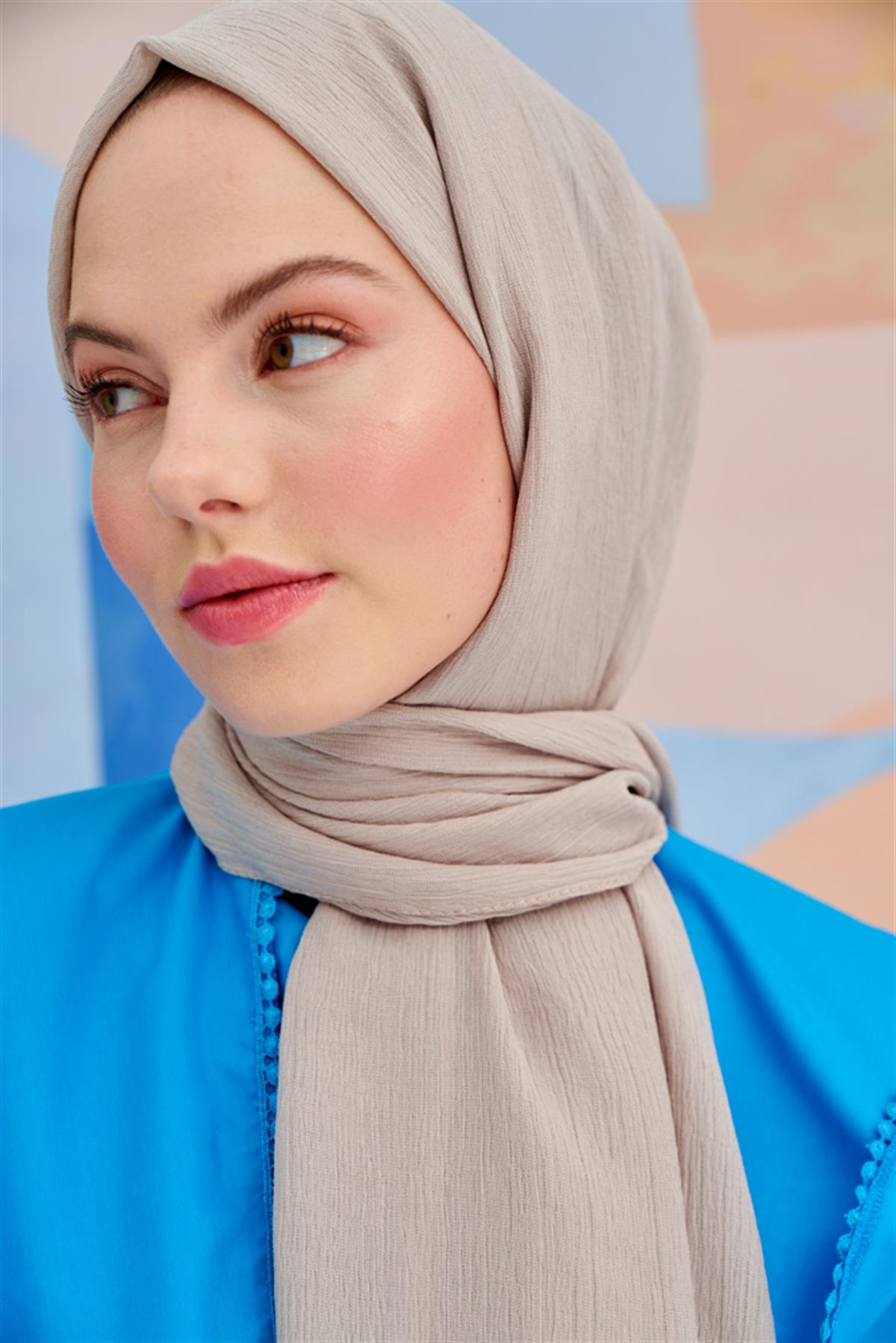 Lien Örme Şal Camel