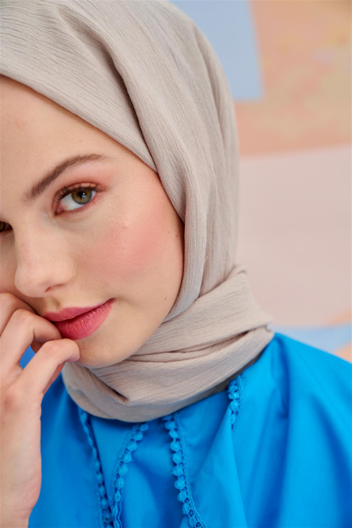 Lien Örme Şal Camel