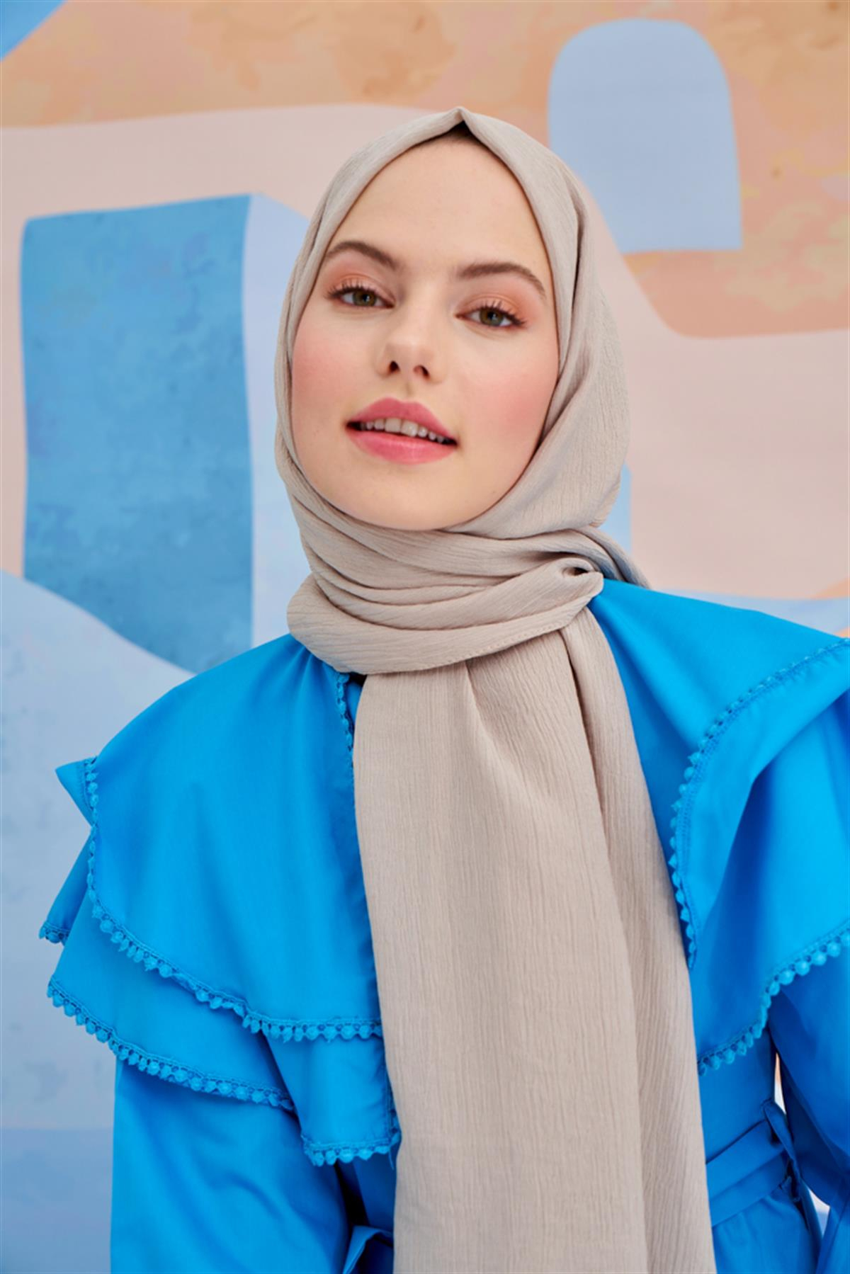 Lien Örme Şal Camel