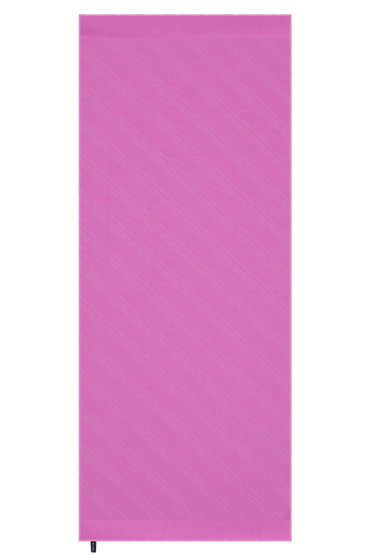 Simetrik Jakar  İtalyan İpekli Şal Pembe