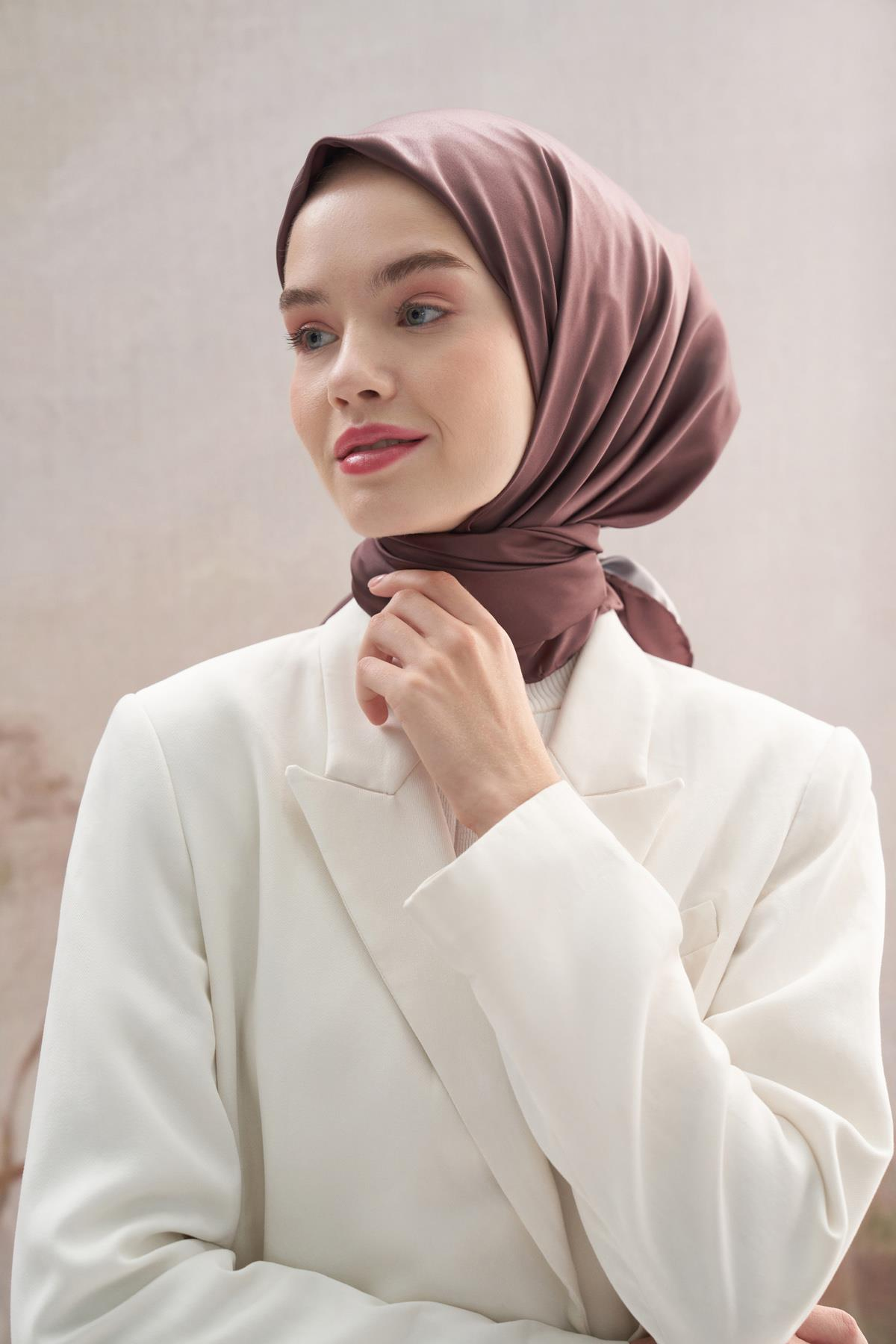 Twill Eşarp Acı Kahve